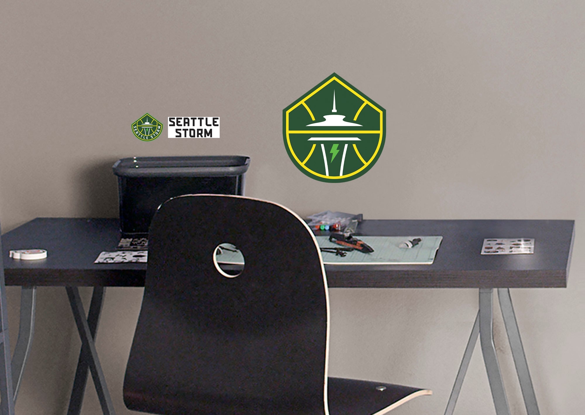 Seattle Storm - RealBig Logo Collection - Official WNBA - Seattle Storm - Reusable Vinyl Wall Decals