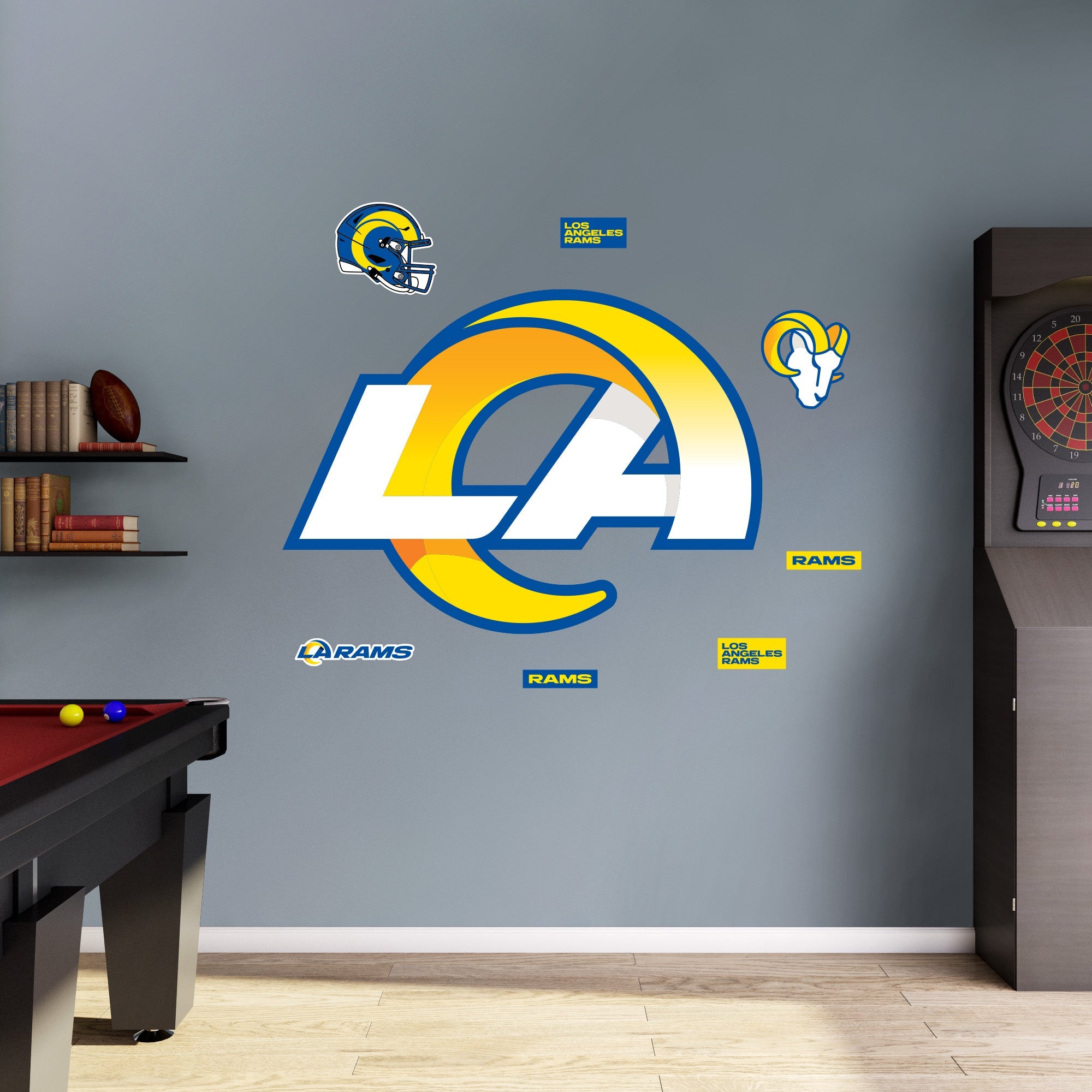 Los Angeles Rams - RealBig LA Logo Collection - Official NFL - Reusable Vinyl Wall Decals