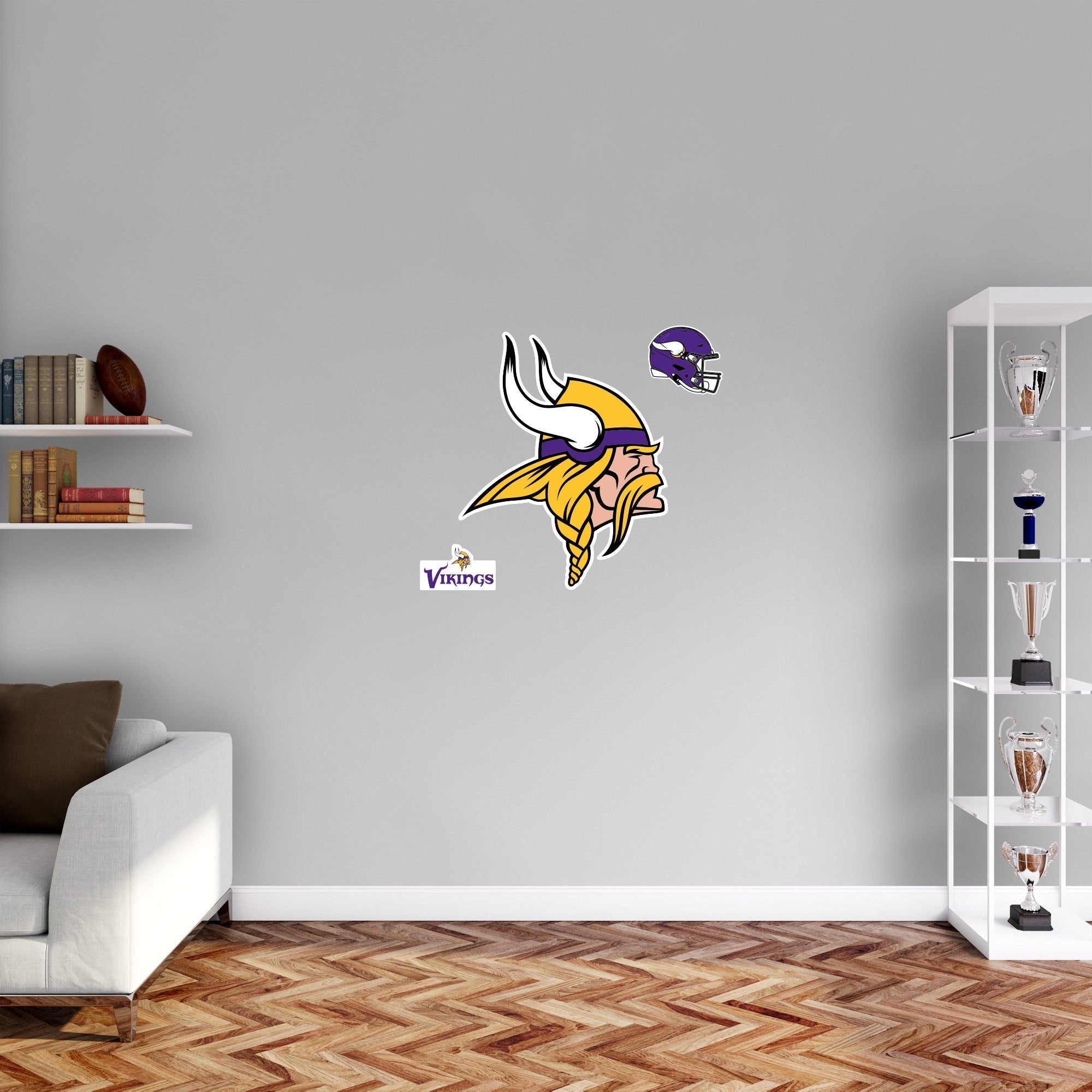 Minnesota Vikings - RealBig Logo Collection - Official NFL - Reusable Vinyl Wall Decals