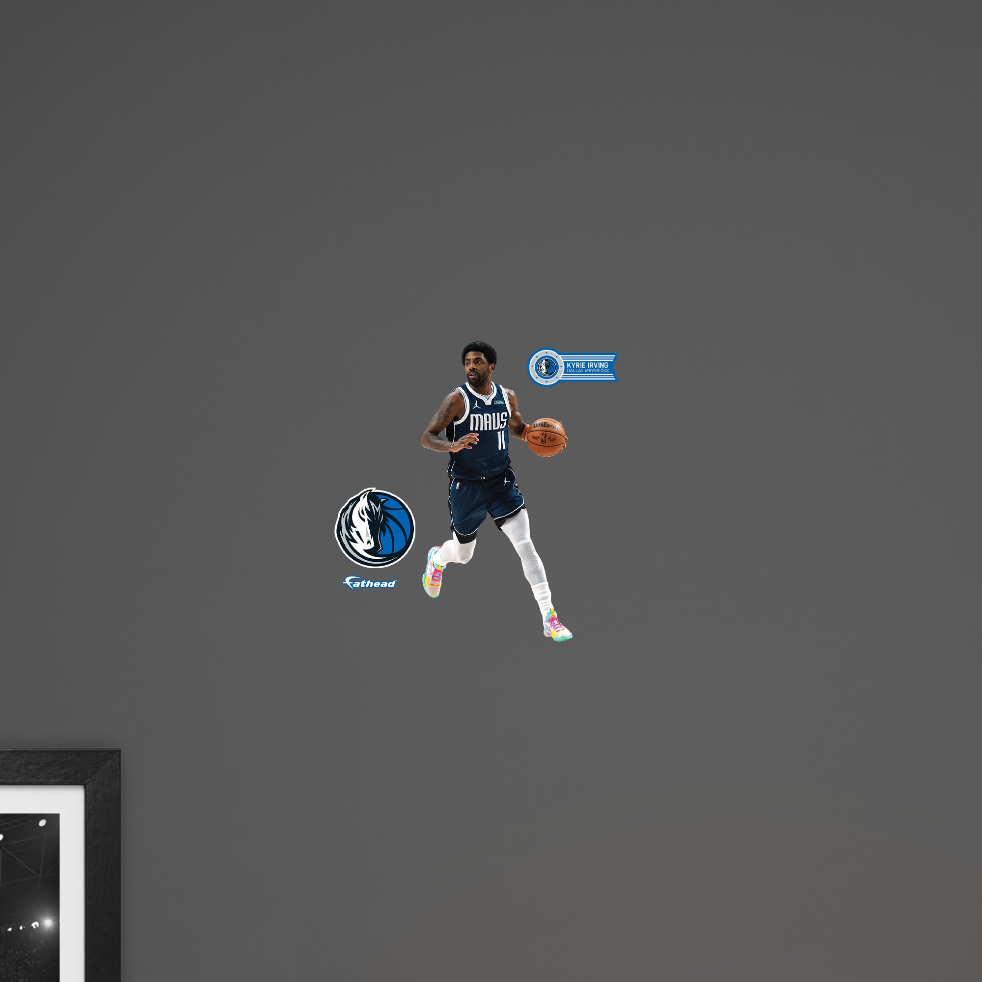 Kyrie Irving - RealBig Collection - Official NBA - Dallas Mavericks - Reusable Vinyl Wall Decals