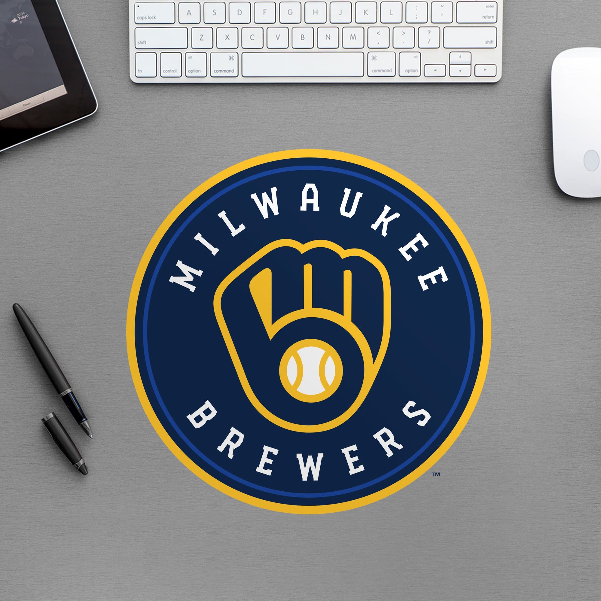 Milwaukee Brewers - RealBig Logo Collection - Official MLB - Reusable Vinyl Wall Decals