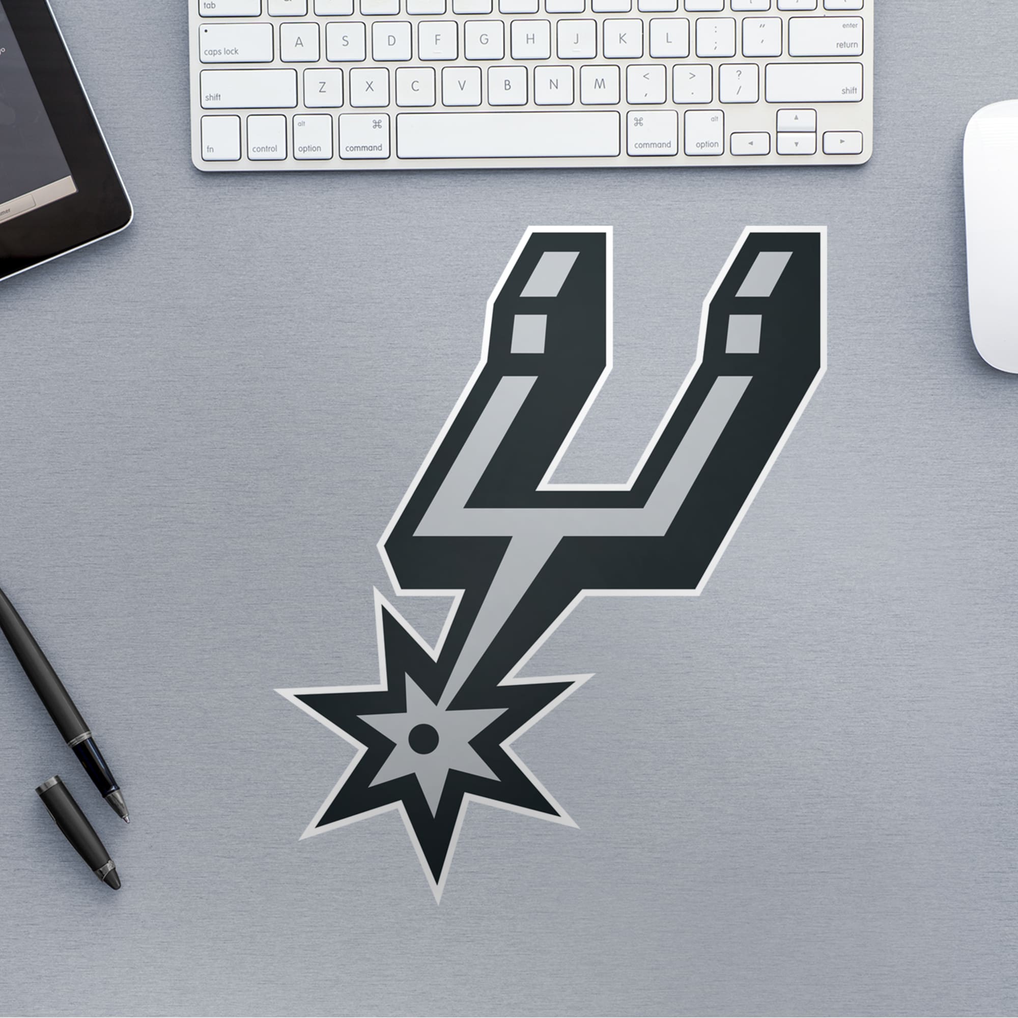 San Antonio Spurs - RealBig Logo Collection - Official NBA - Reusable Vinyl Wall Decals #1