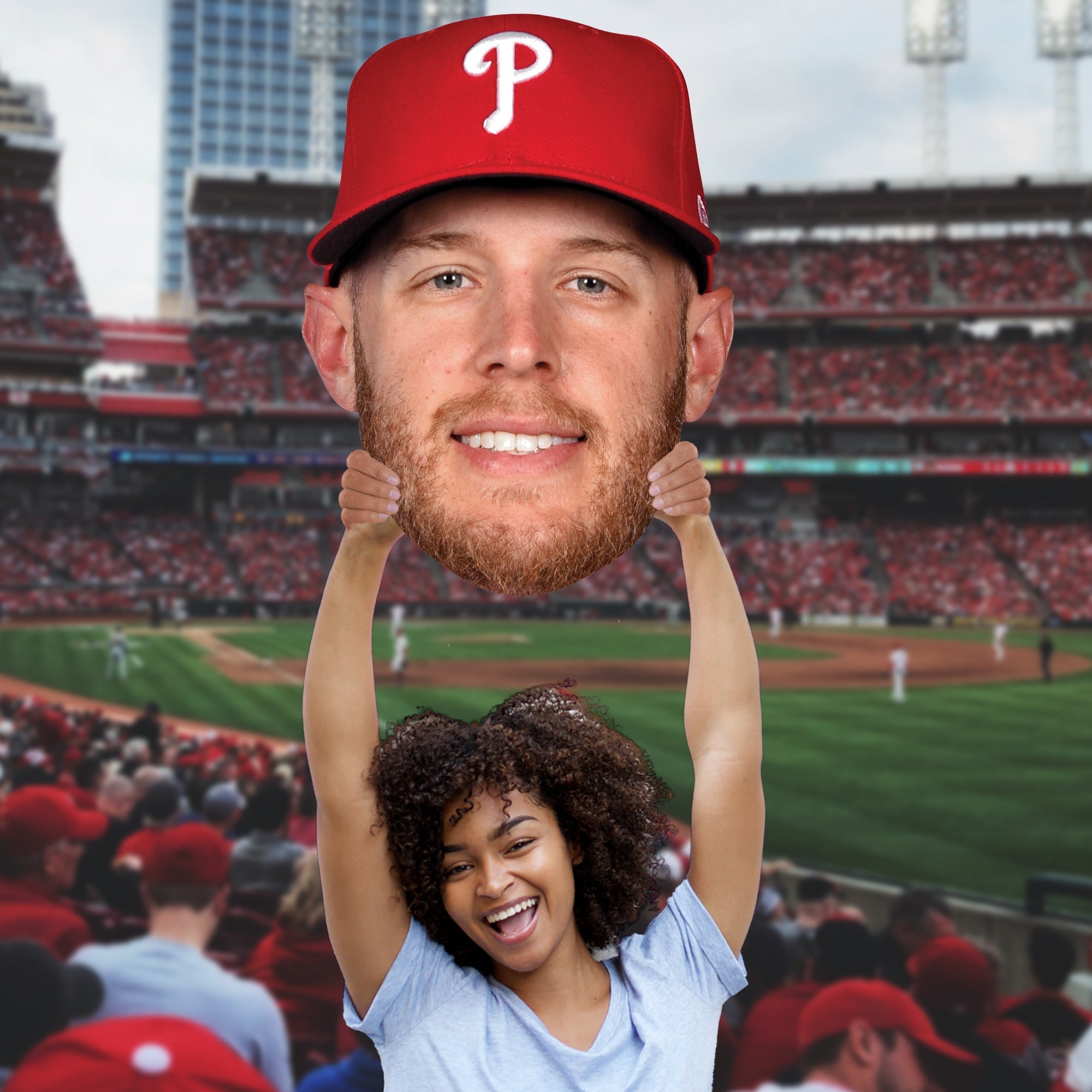 Zack Wheeler - Big Head - Official MLB - Philadelphia Phillies - Foam Core Cutout