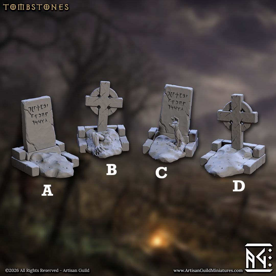 Zombie Tombstones (Scatter Terrain)