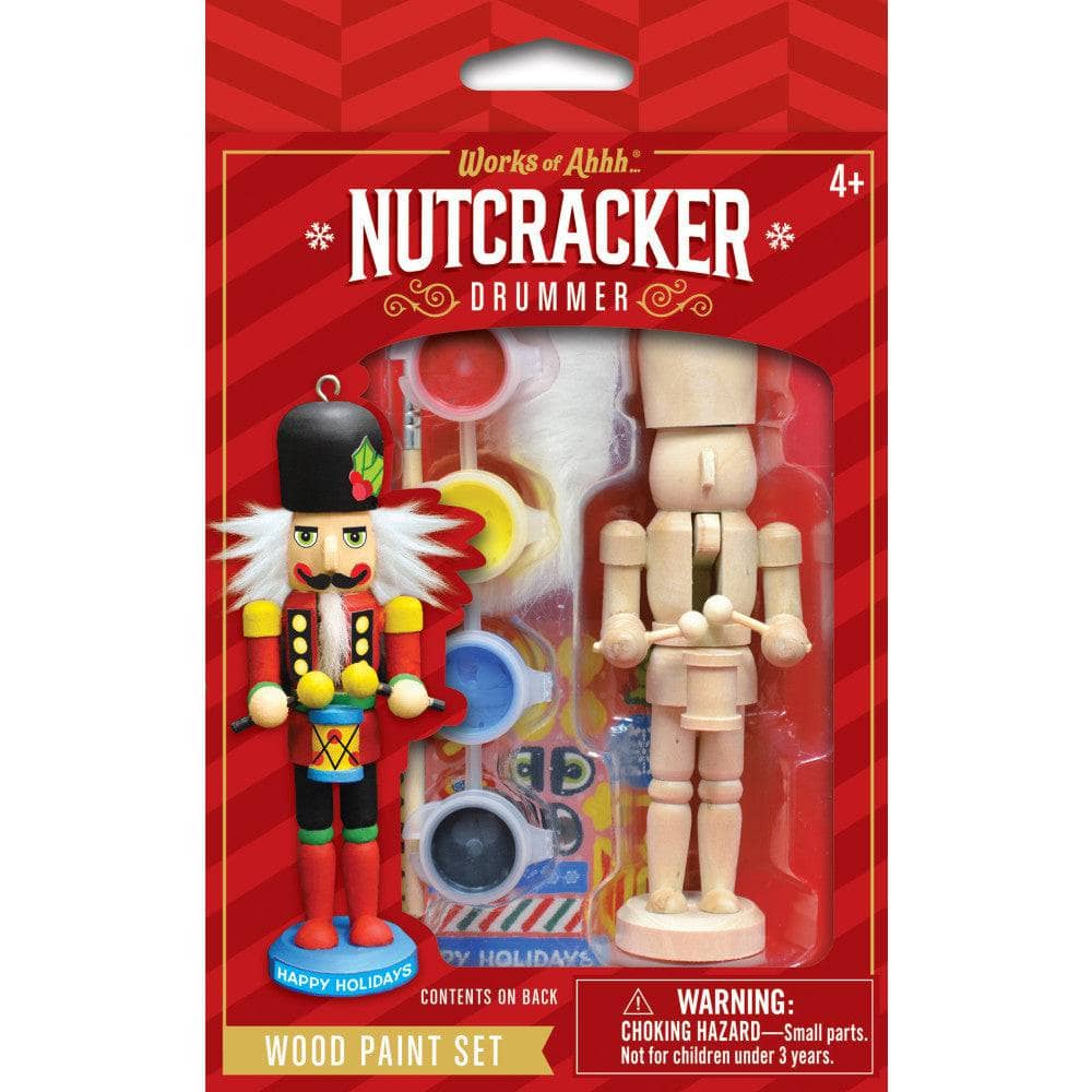 Nutcracker Drummer Ornament Wood Paint Kit