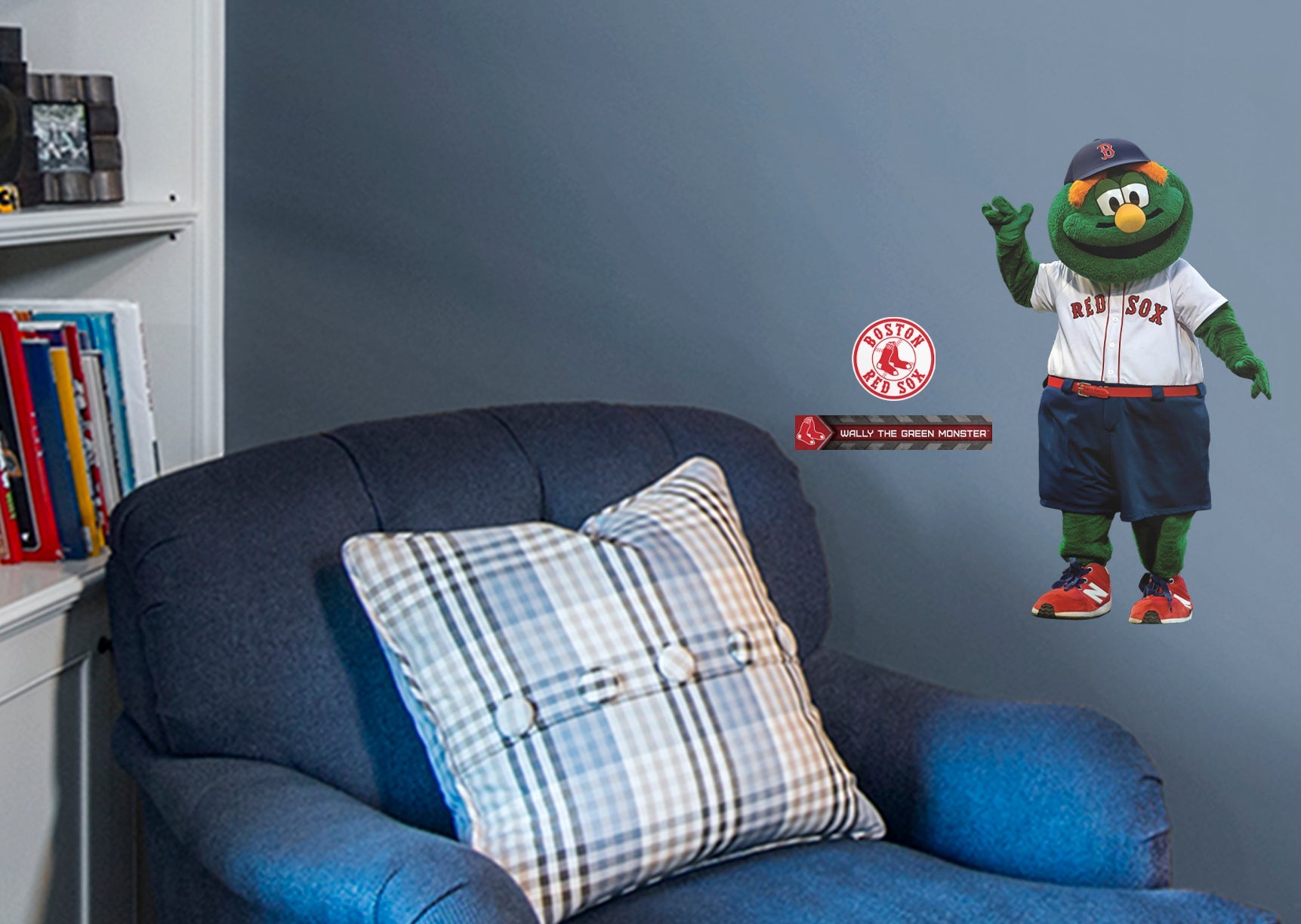 Wally The Green Monster - RealBig Mascot Collection - Official MLB - Boston Red Sox - Reusable Vinyl Wall Decals