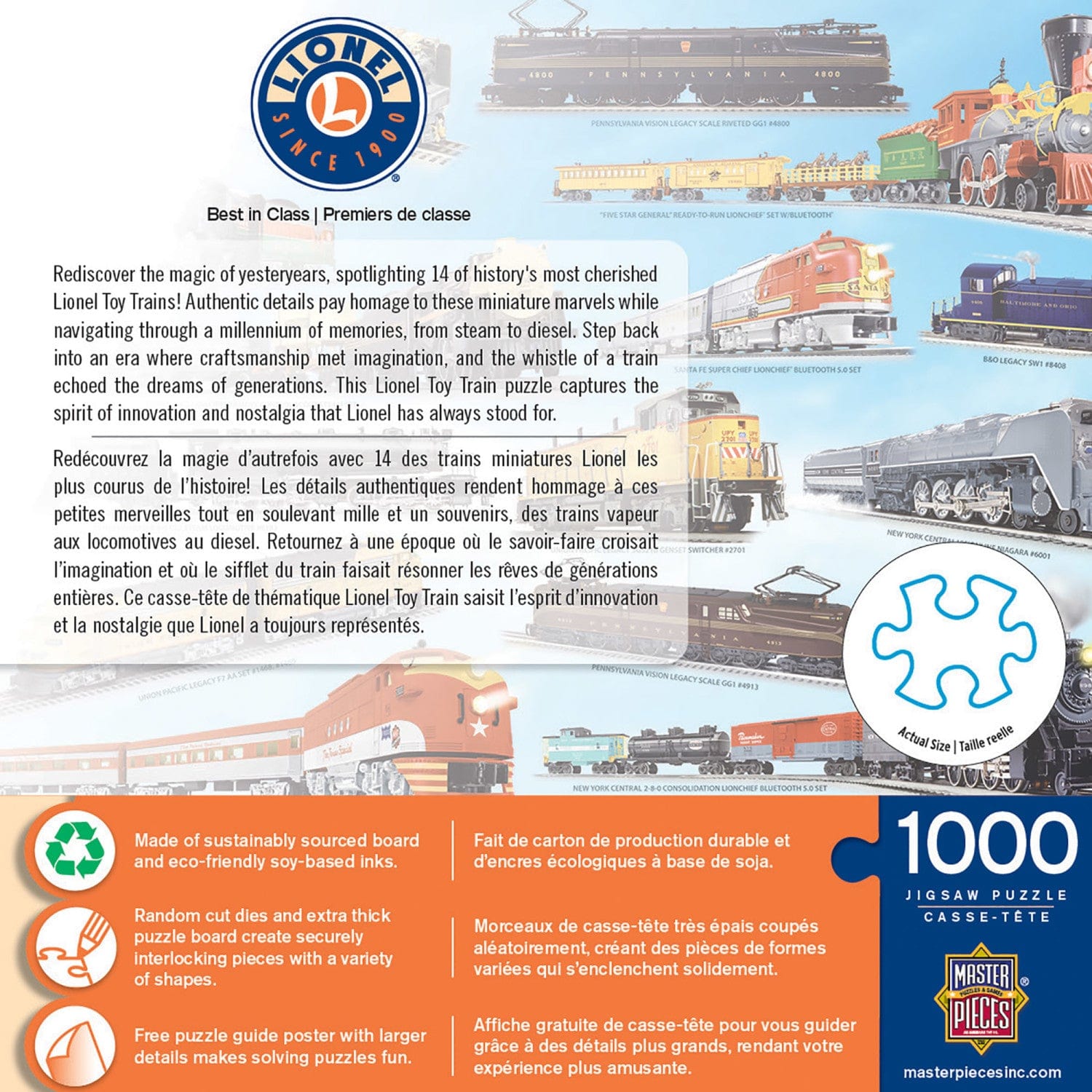 Lionel Trains - Best in Class 1000 Piece Jigsaw Puzzle