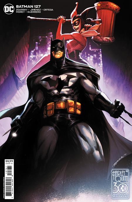 BATMAN #127 CVR D STEPHEN SEGOVIA HARLEY QUINN 30TH ANNIVERSARY CARD STOCK VAR (09/07/2022)