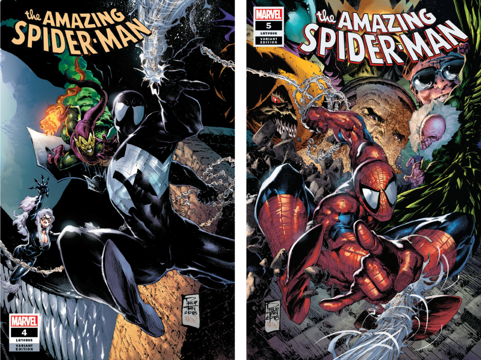 AMAZING SPIDER-MAN #4 & #5 UNKNOWN COMIC BOOKS TAN CVR A 9/12/2018