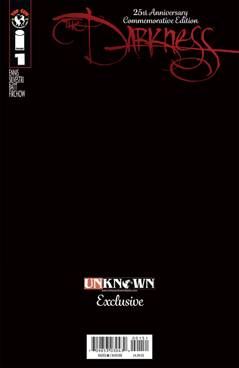 DARKNESS #1 25TH ANNV UNKNOWN COMICS EXCLUSIVE RON LEARY VIRGIN VAR (MR) (11/18/2020)
