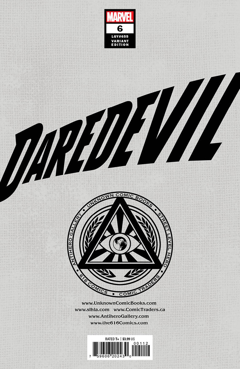 DAREDEVIL #6 UNKNOWN COMICS KAEL NGU EXCLUSIVE VIRGIN VAR (12/07/2022)