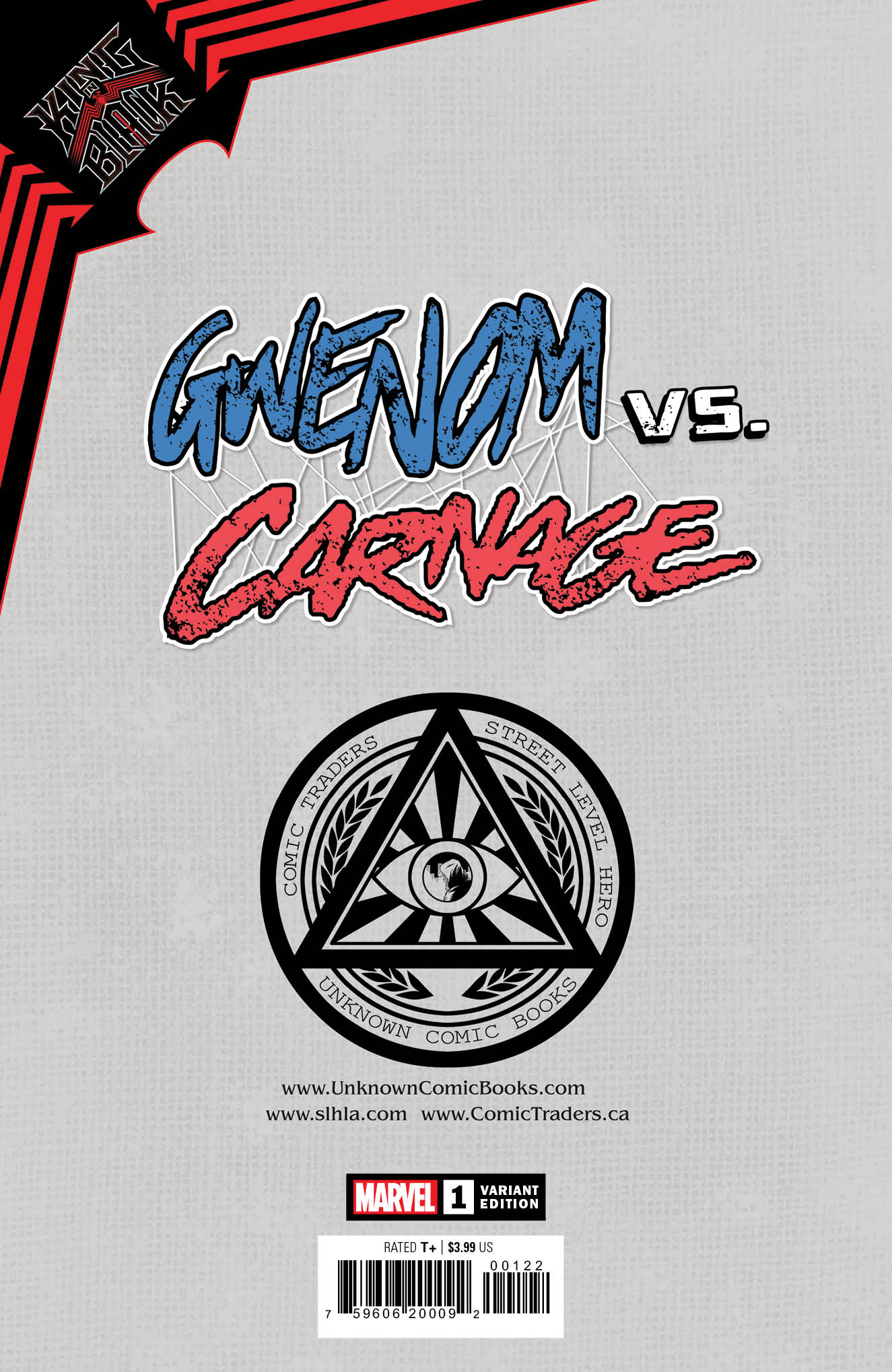 KING IN BLACK GWENOM VS CARNAGE #1 (OF 3) UNKNOWN COMICS DAVID NAKAYAMA EXCLUSIVE VIRGIN SECRET COLOR BLEED VAR (01/13/2021)