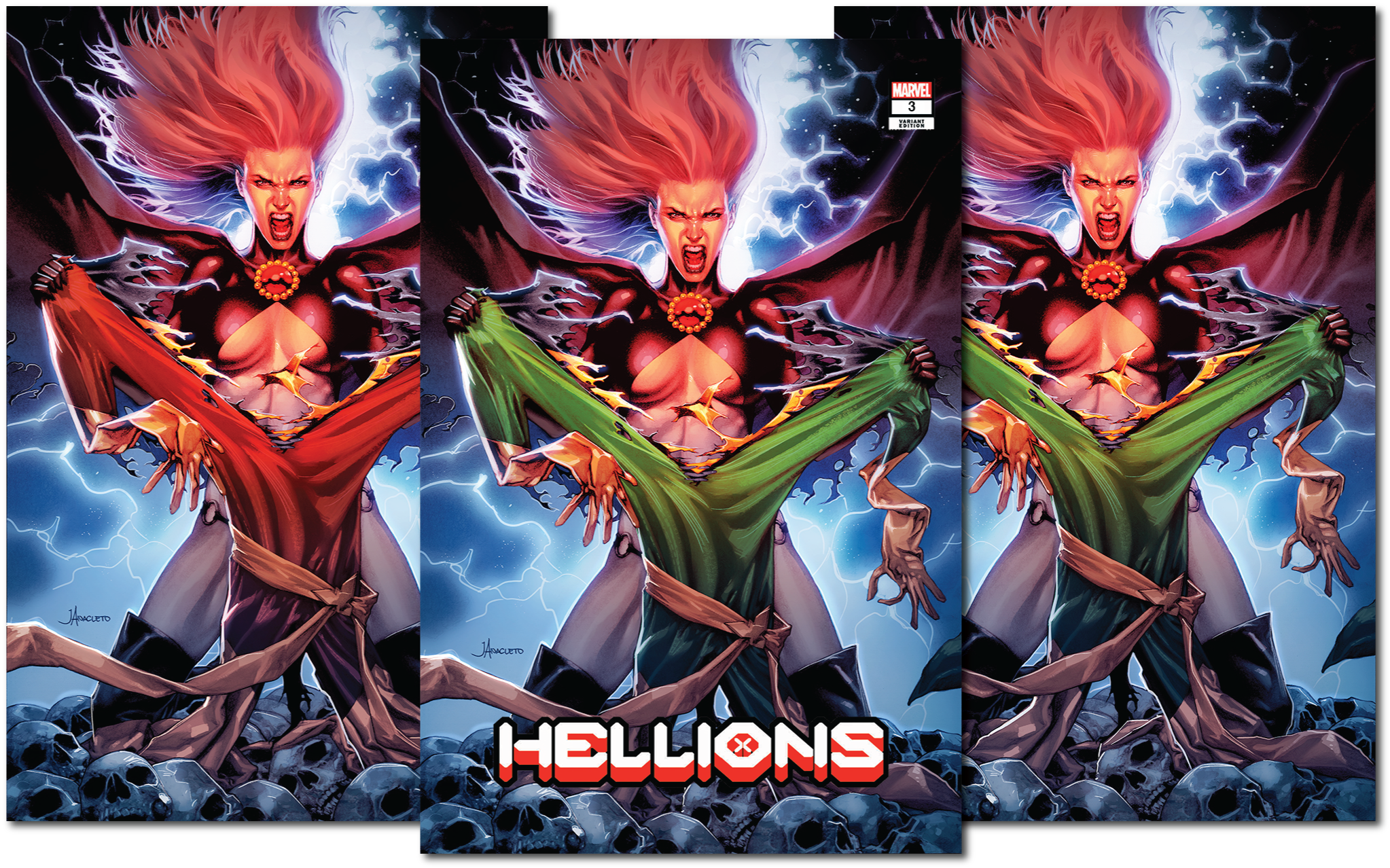 HELLIONS #3 UNKNOWN COMICS JAY ANACLETO EXCLUSIVE VAR 3 PACK (08/26/2020)