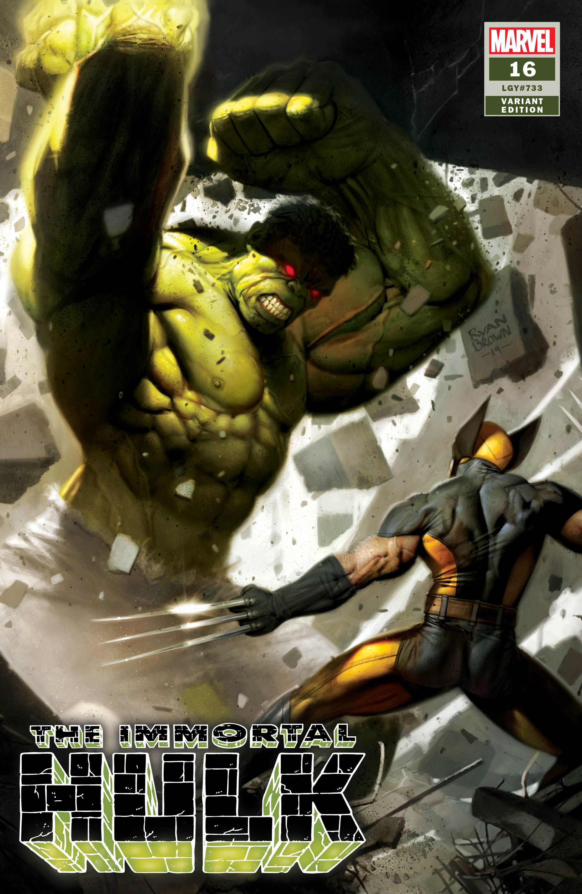 Immortal Hulk #16 Unknown Comics Ryan Brown Exclusive 2Nd Ptg Var 4/24/2019