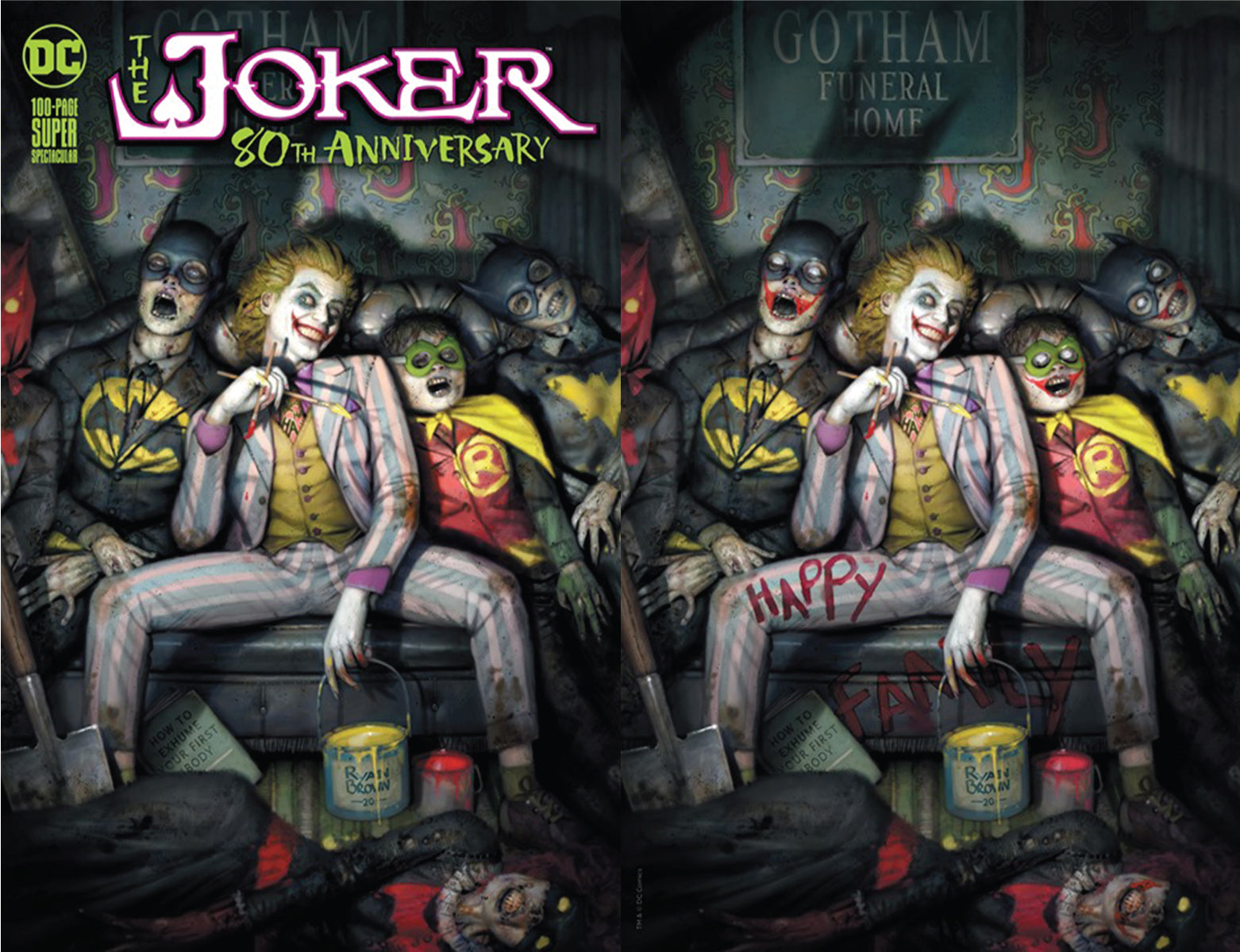 JOKER 80TH ANNIV 100 PAGE SUPER SPECT #1 RYAN BROWN EXCLUSIVE VAR 2 PACK (04/29/2020)