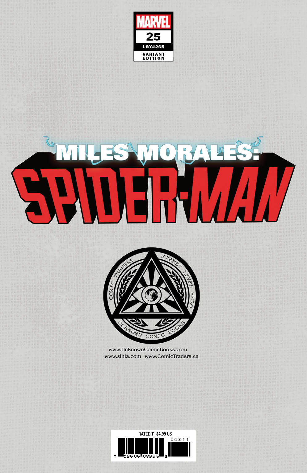 MILES MORALES SPIDER-MAN #25 UNKNOWN COMICS TYLER KIRKHAM EXCLUSIVE VIRGIN VAR (04/28/2021)