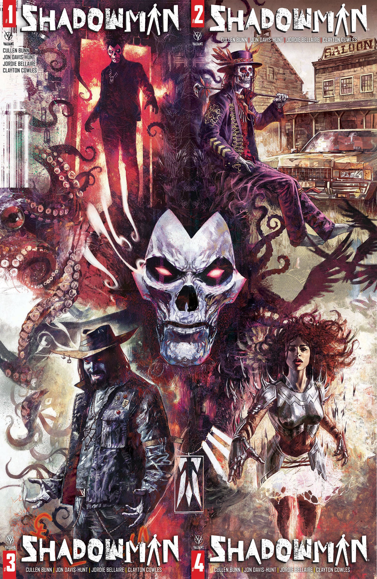 SHADOWMAN (2020) #1, 2, 3, 4 UNKNOWN COMICS MARCO MASTRAZZO EXCLUSIVE VAR 4 PACK (08/11/2021)