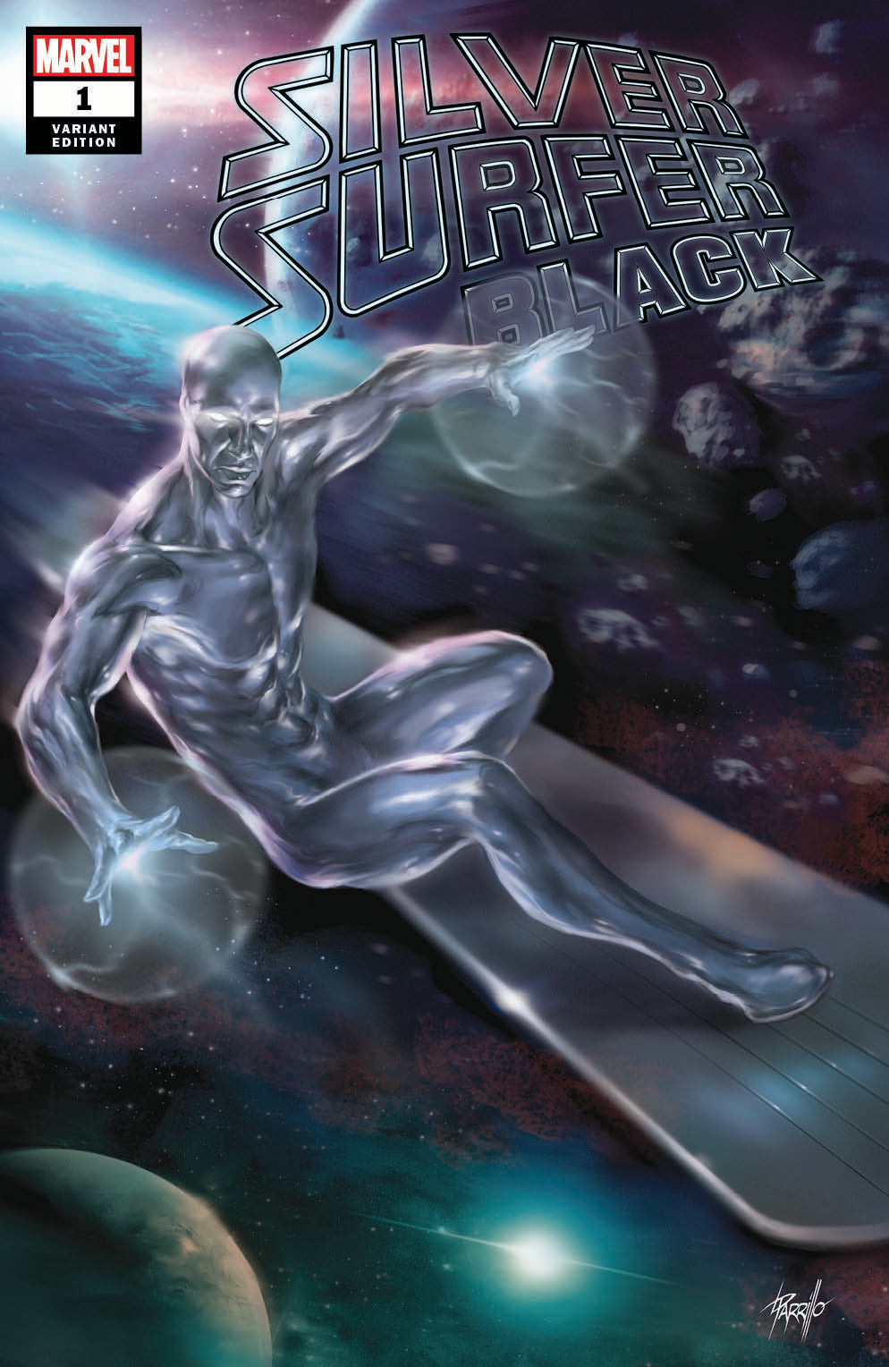 SILVER SURFER BLACK #1 (OF 5) UNKNOWN COMIC BOOKS PARRILLO EXCLUSIVE (06/12/2019)