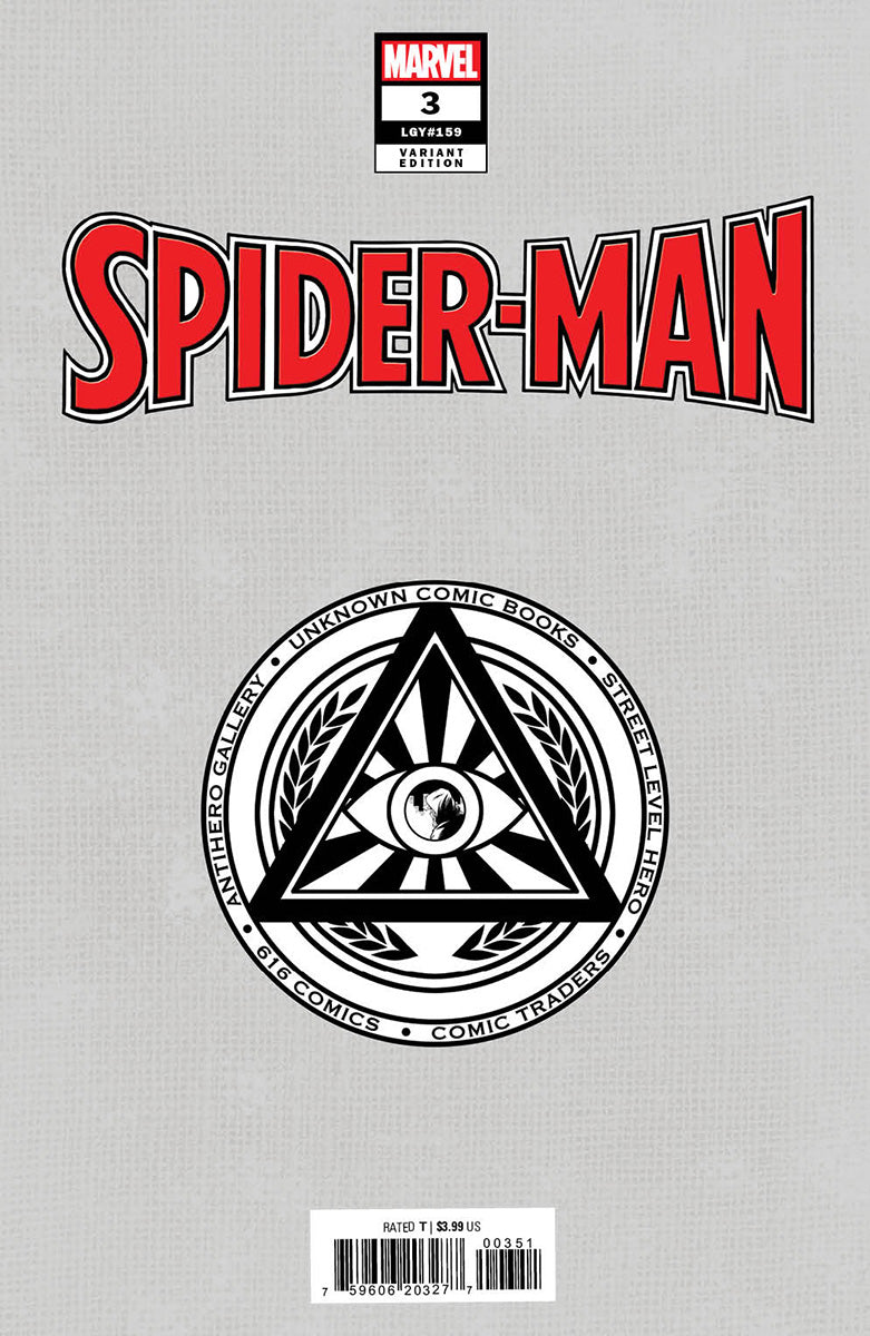 SPIDER-MAN #3 UNKNOWN COMICS DELL'OTTO EXCLUSIVE VAR (12/07/2022)