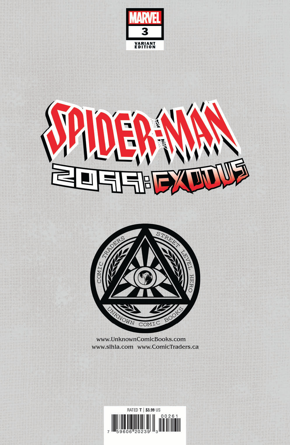 SPIDER-MAN 2099: EXODUS #3 UNKNOWN COMICS ALAN QUAH EXCLUSIVE VIRGIN VAR (06/29/2022)