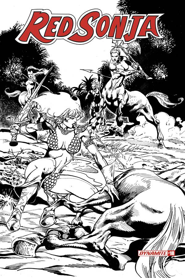 RED SONJA #18 11 COPY CASTRO B&W FOC INCV
