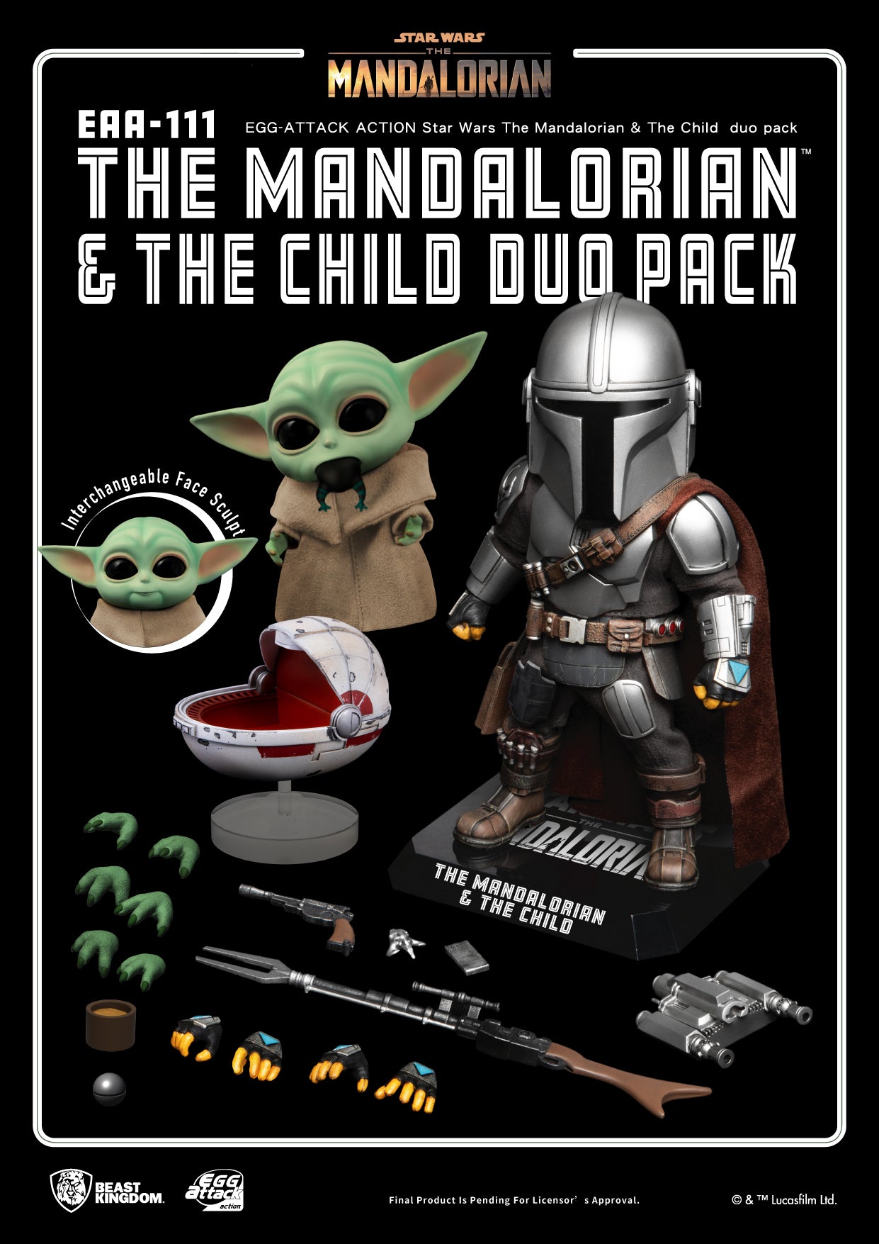 THE MANDALORIAN EAA-111 MANDALORIAN & THE CHILD DUO AF SET (
