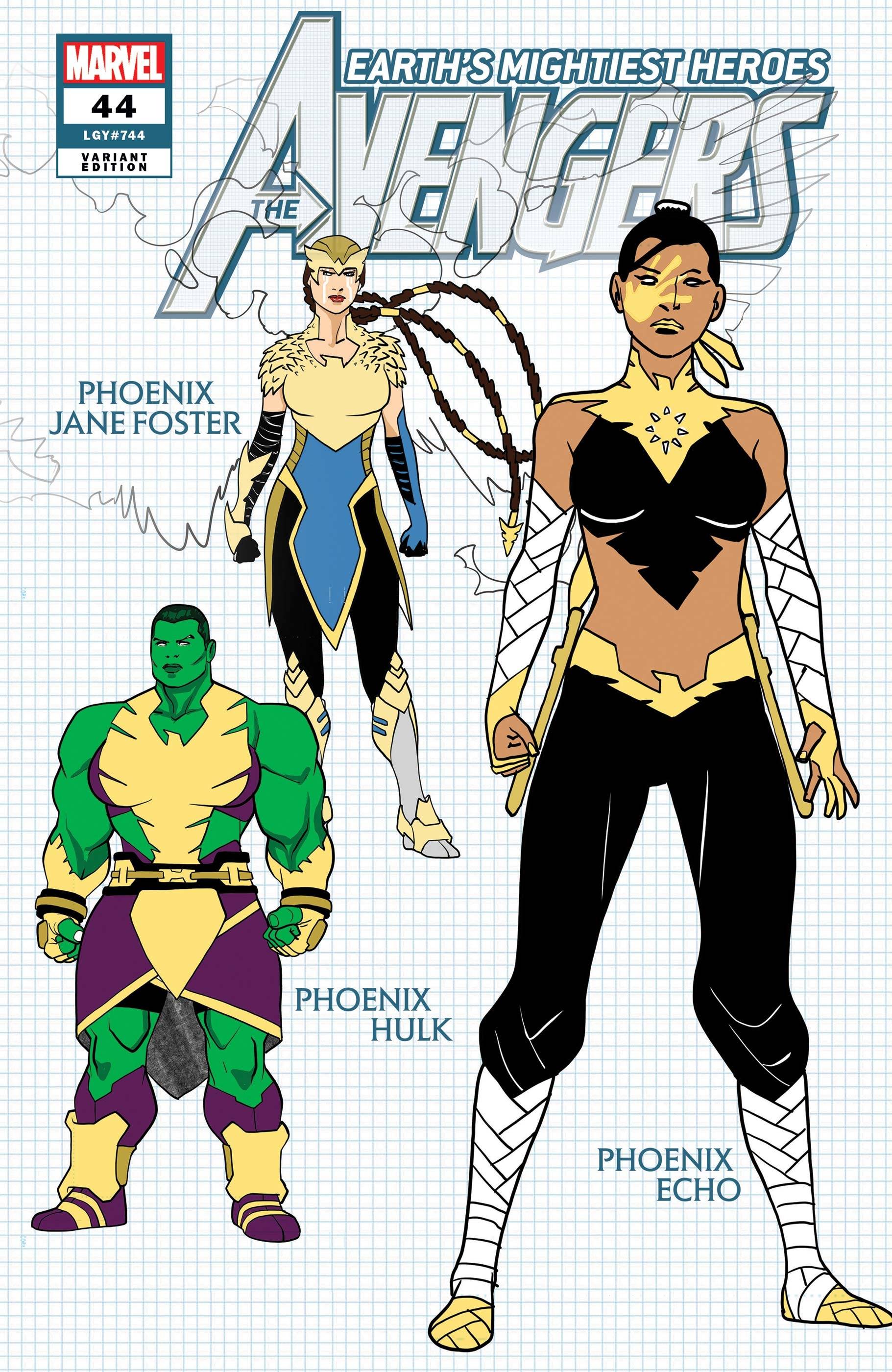 AVENGERS #44 GARRON DESIGN VAR 1:10 RATIO (04/07/2021)