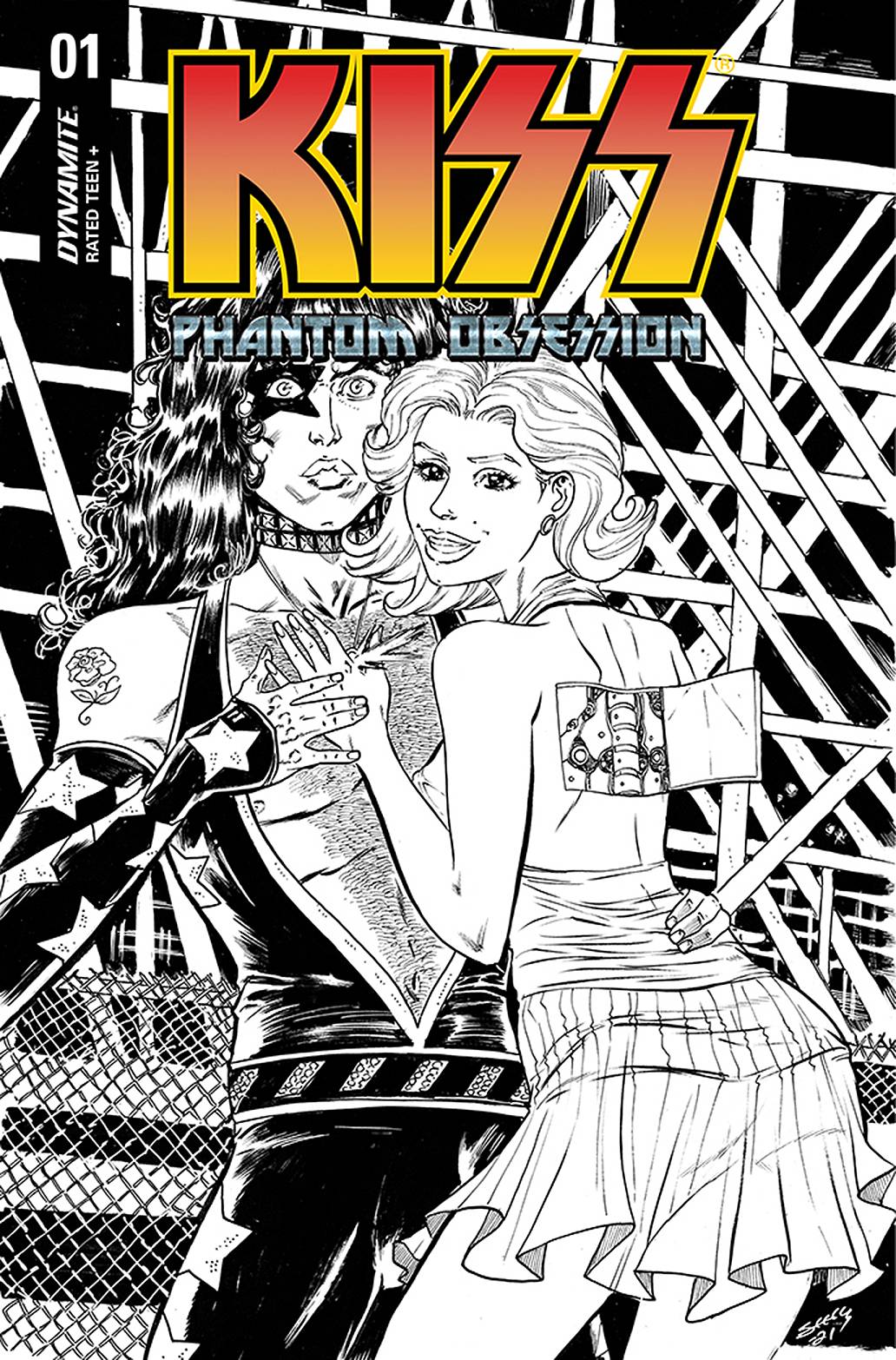 (RATIO) KISS PHANTOM OBSESSION #1 CVR J INCV SEELEY LINE ART (1:30)