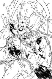 (RATIO) RED SONJA #28 MIRACOLO B&W VIRGIN (1:21)