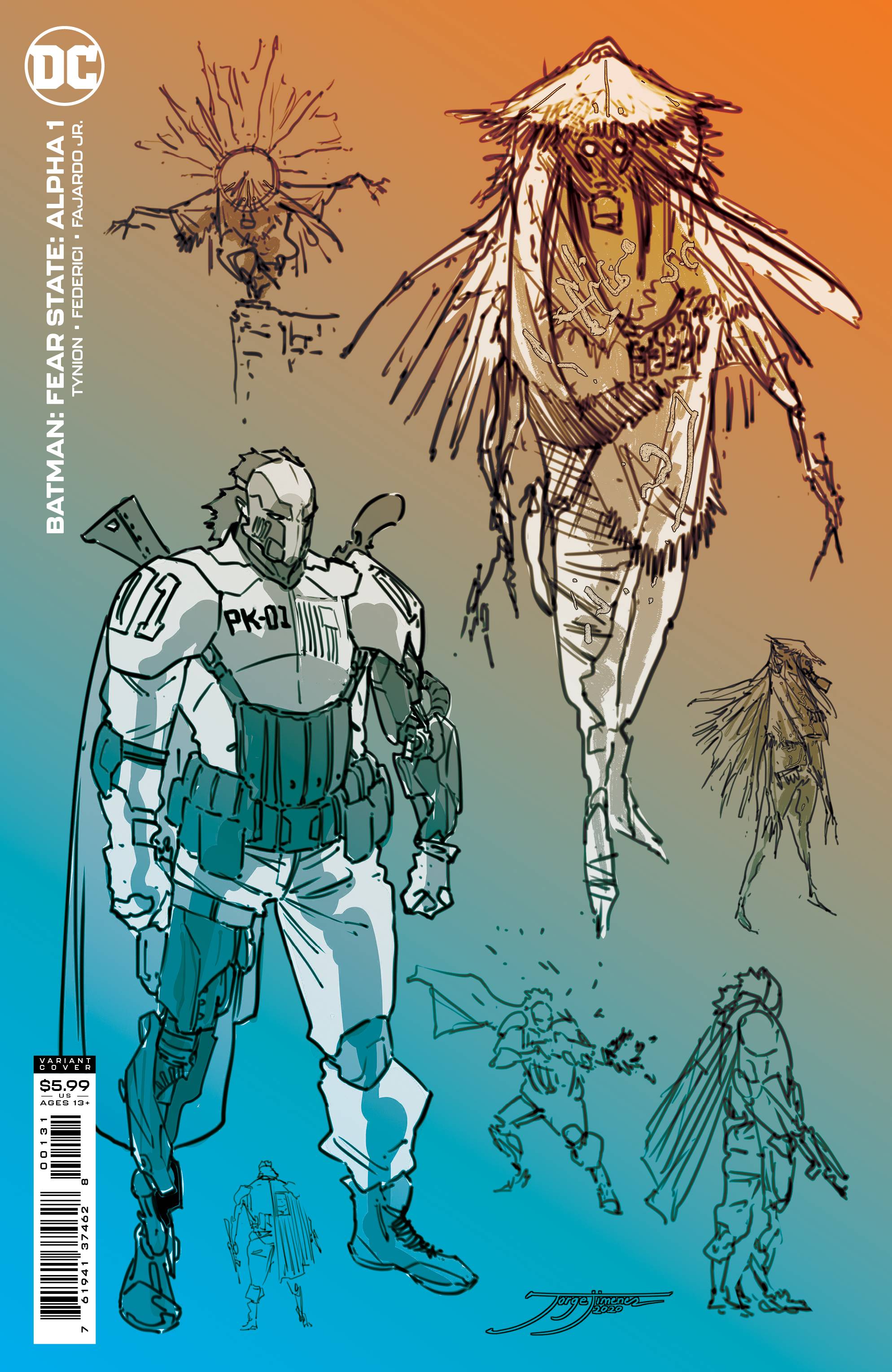 (RATIOS) BATMAN FEAR STATE ALPHA #1 CVR C VAR (9/1/2021) (1:25)