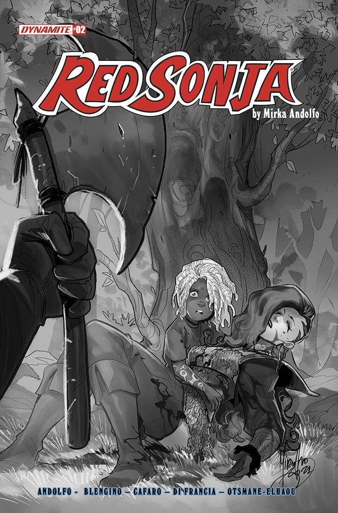(RATIO) RED SONJA (2021) #2 CVR F 10 COPY INCV ANDOLFO B&W (1:10) (10/06/2021)