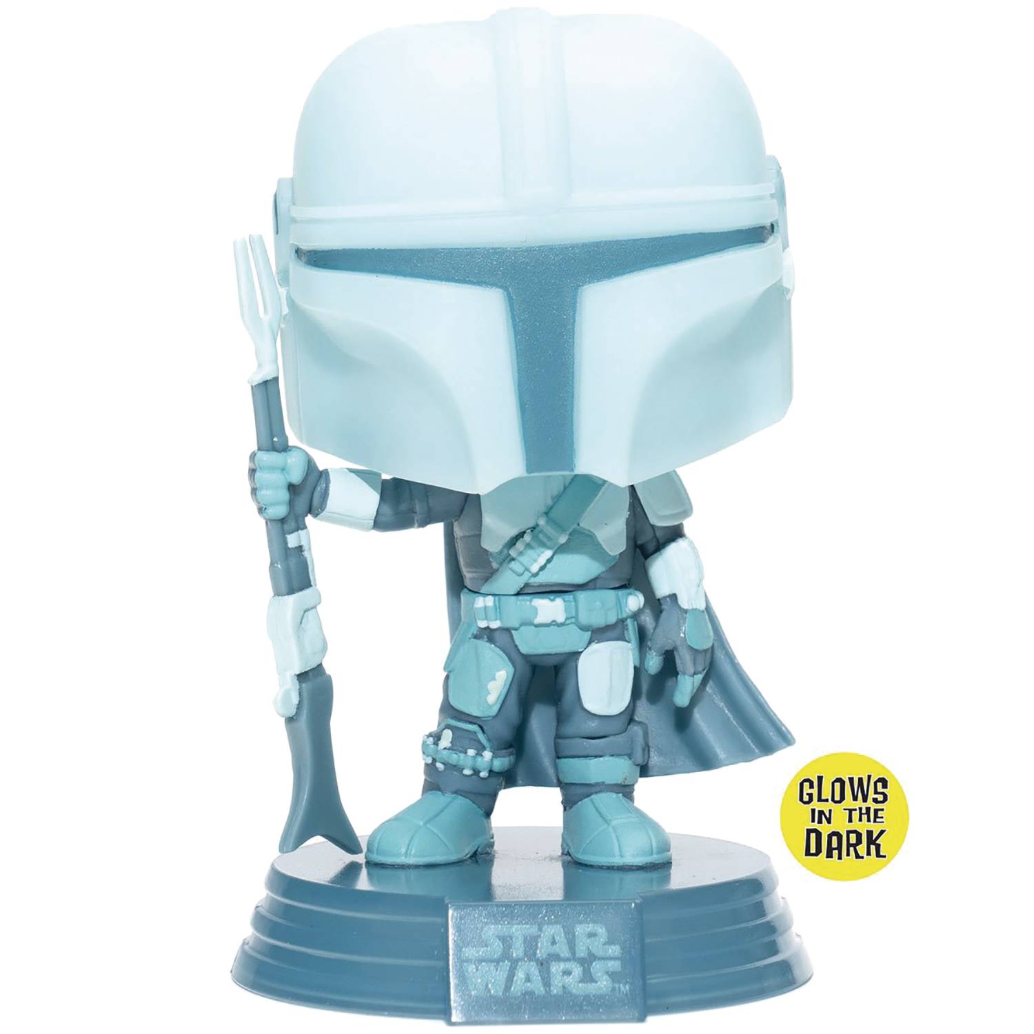 POP STAR WARS THE MANDALORIAN HOLOGRAM GITD VINYL FIG (Net)