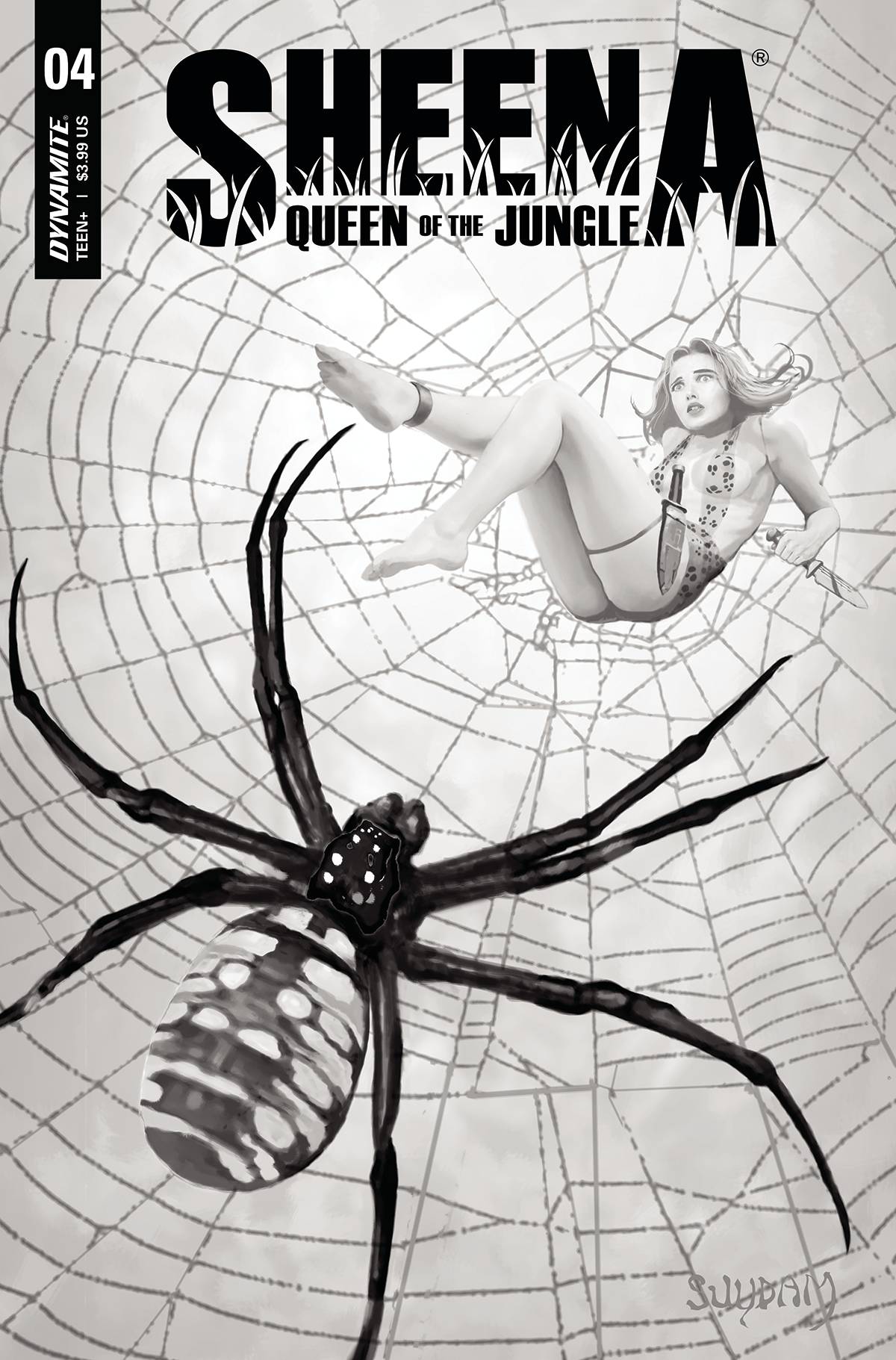 (RATIO) SHEENA QUEEN JUNGLE #4 CVR I SUYDAM B&W (1:30) (3/2/2022)