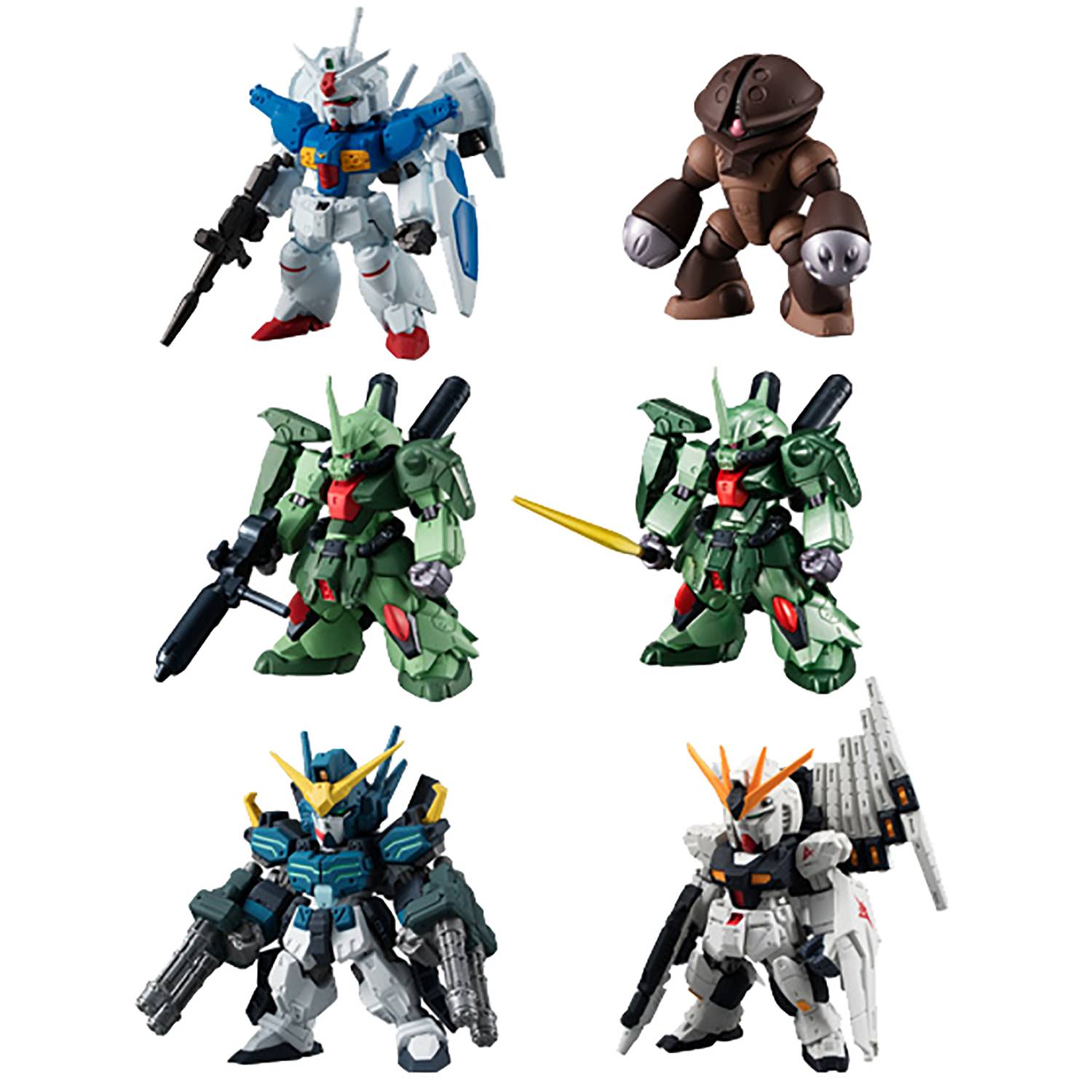 GUNDAM 10TH ANN FW GUNDAM CONVERGE 02 6PC MINI FIG SET (Net)