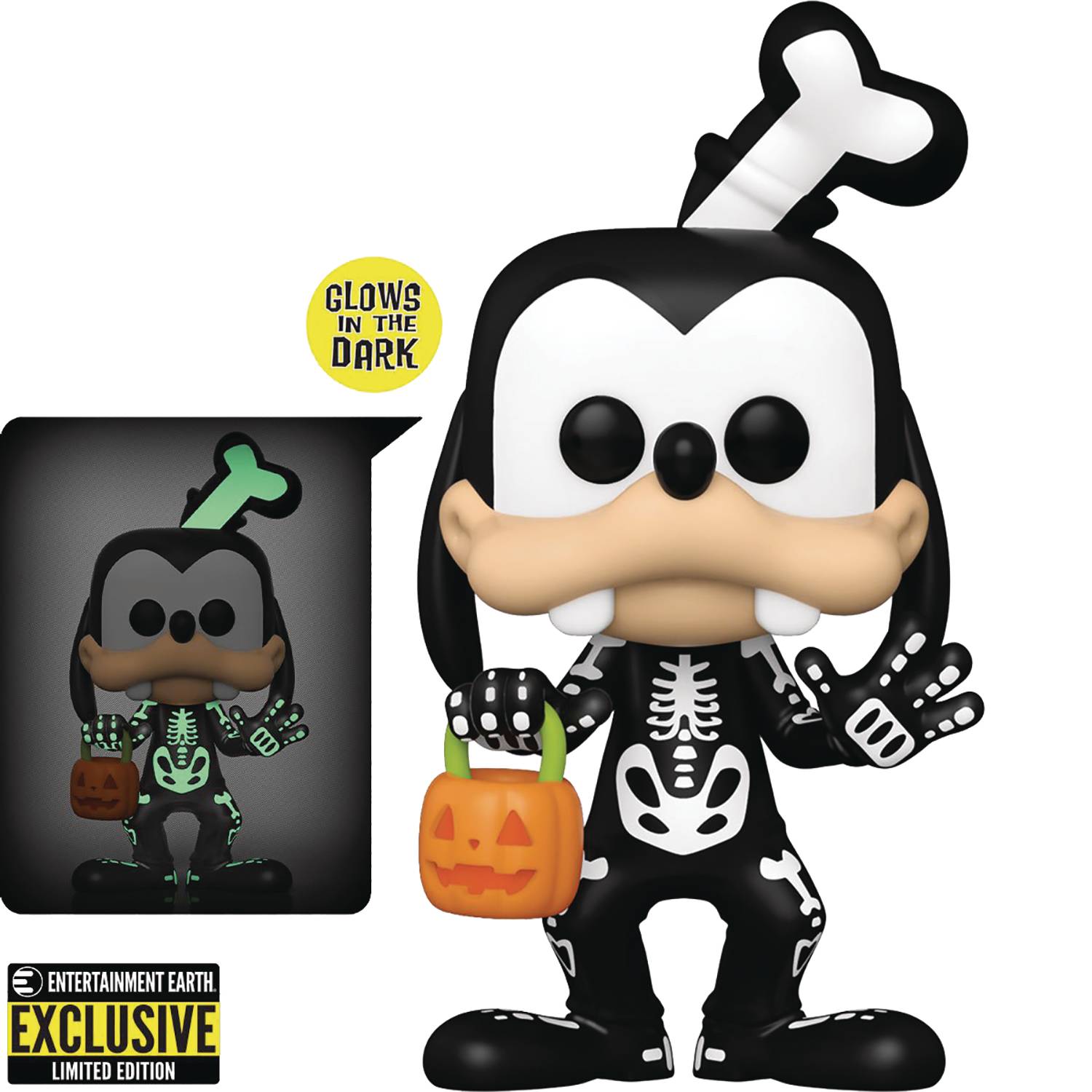 POP DISNEY GOOFY SKELETON GITD VINYL FIGURE (Net) (C: 1-1-2)