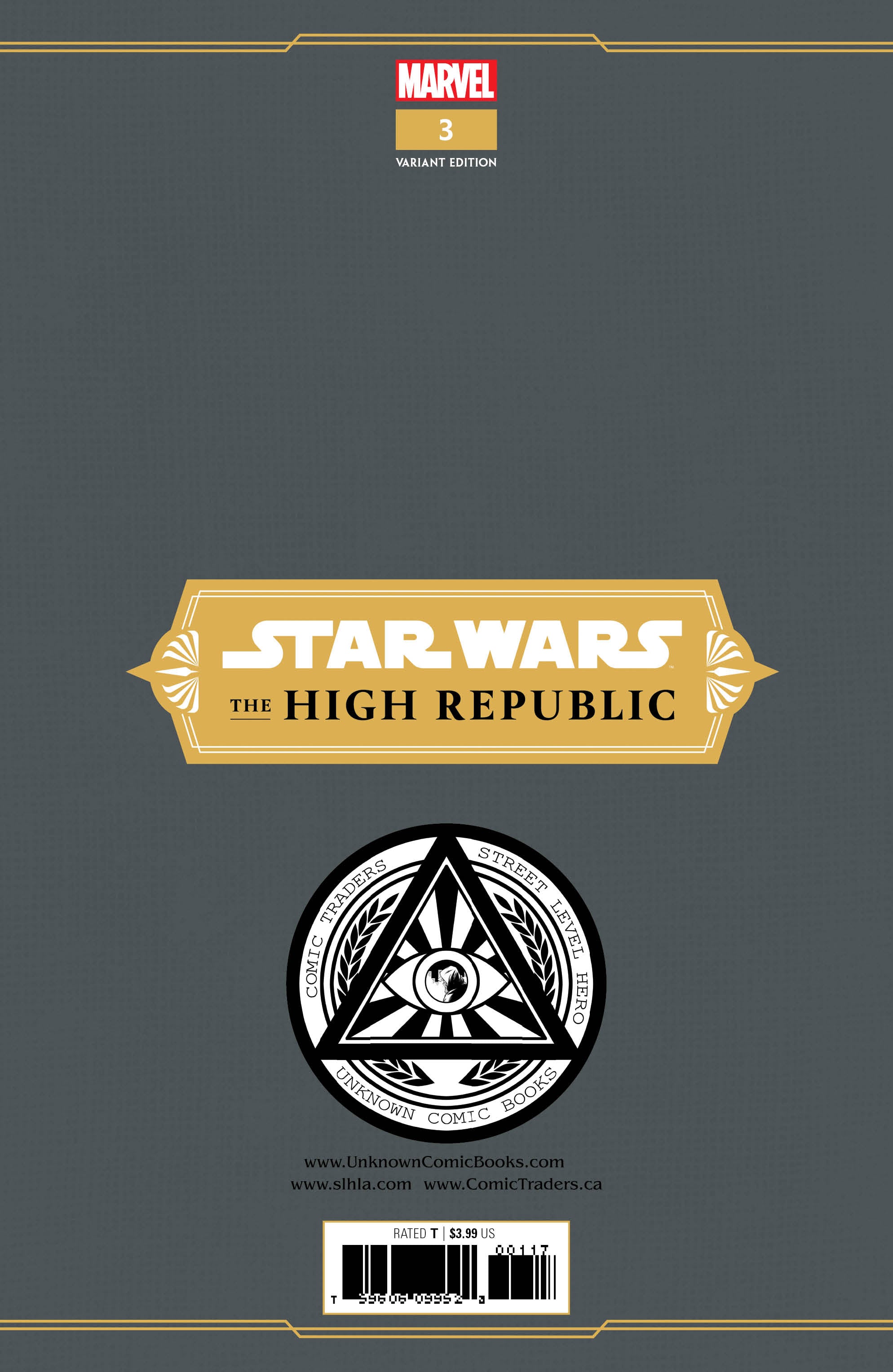 STAR WARS HIGH REPUBLIC #3 UNKNOWN COMIC LUKE ROSS EXCLUSIVE VAR (03/03/2021)