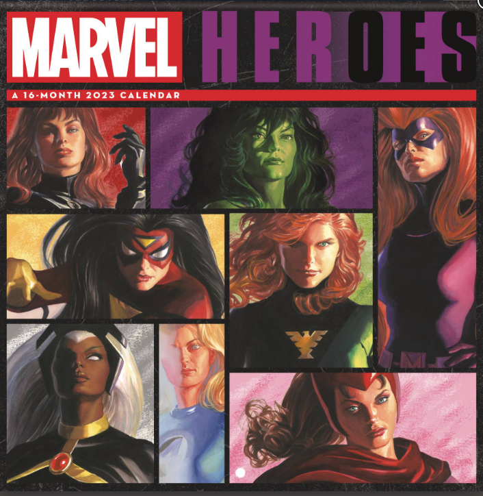 MARVEL HEROES 2023 WALL CALENDAR