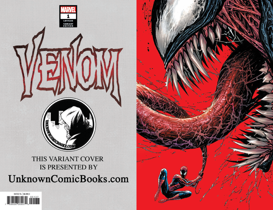 VENOM #1 CONVENTION RED UNKNOWN COMIC BOOKS TYLER KIRKHAM EXCLUSIVE 5/30/2018