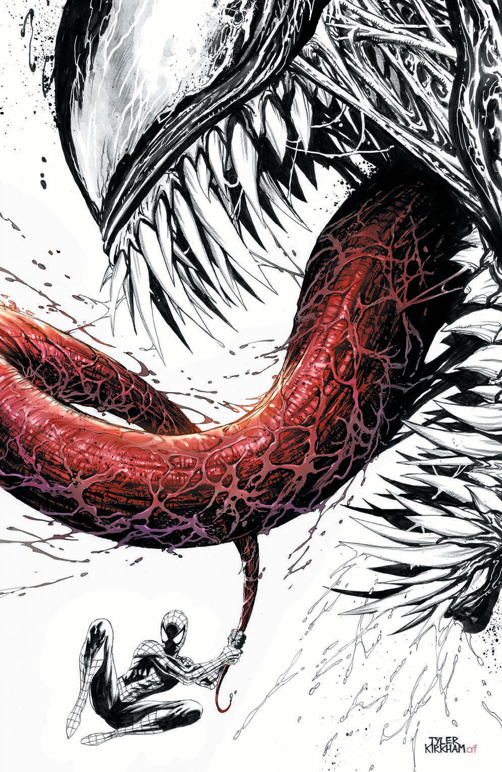 VENOM #1 UNKNOWN COMIC BOOKS EXCLUSIVE TYLER KIRKHAM VIRGIN COLOR SPLA