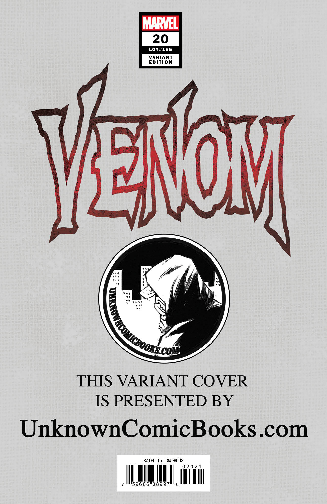 VENOM #20 UNKNOWN COMICS TONY DANIELS EXCLUSIVE VAR AC (11/27/2019)