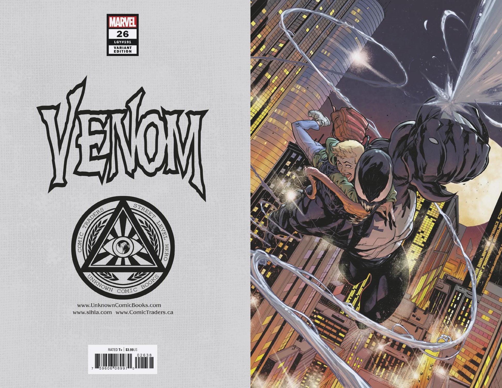 VENOM #26 UNKNOWN COMICS EXCLUSIVE 3RD PTG VIRGIN VAR (09/23/2020)