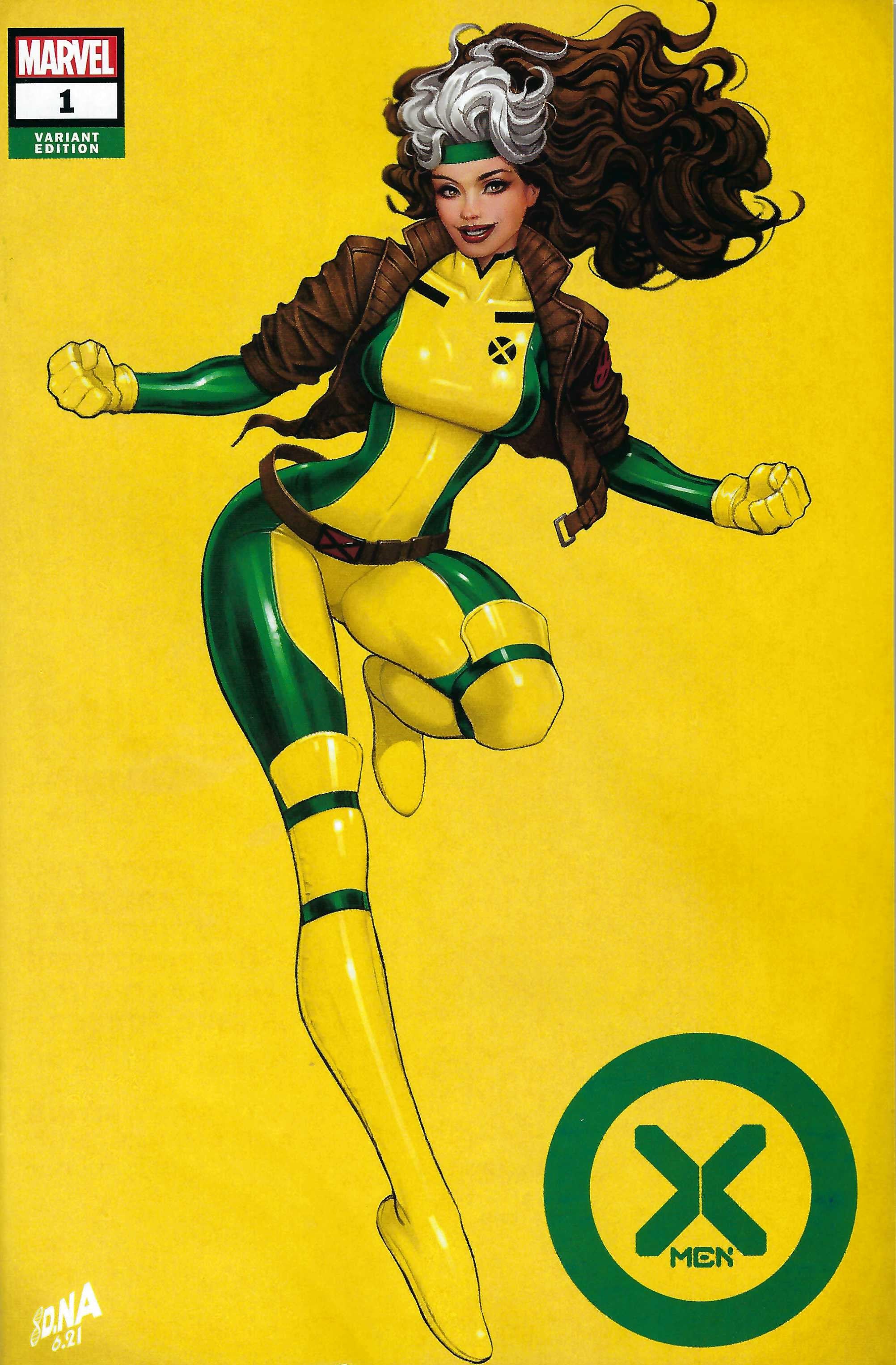 X-MEN #1 UNKNOWN COMICS DAVID NAKAYAMA EXCLUSIVE YELLOW COLOR BLEED VAR