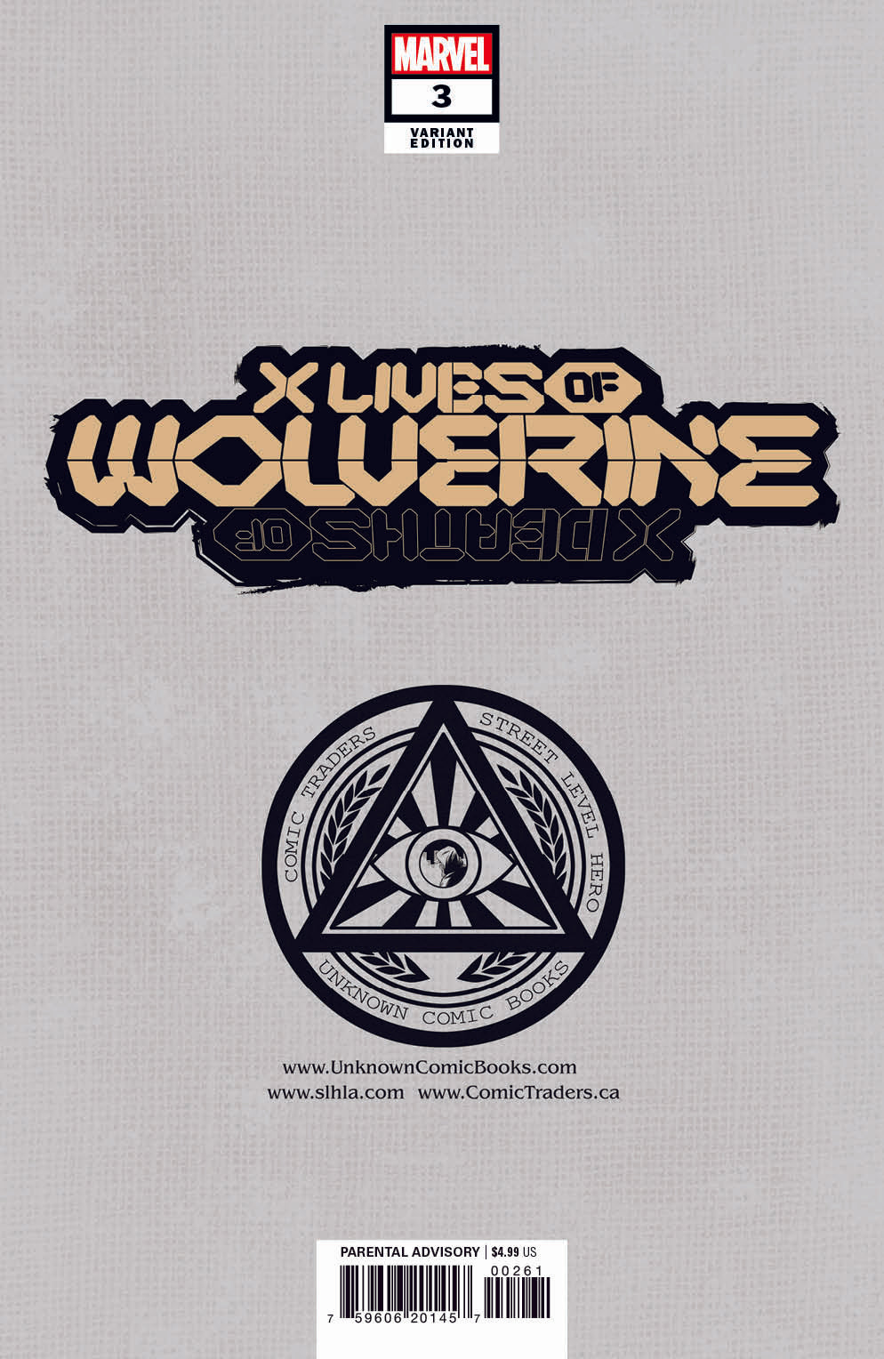 2 PACK VIRGIN X LIVES OF WOLVERINE 3 / X DEATHS OF WOLVERINE 3 UNKNOWN COMICS ALAN QUAH EXCLUSIVE VAR (02/23/2022)