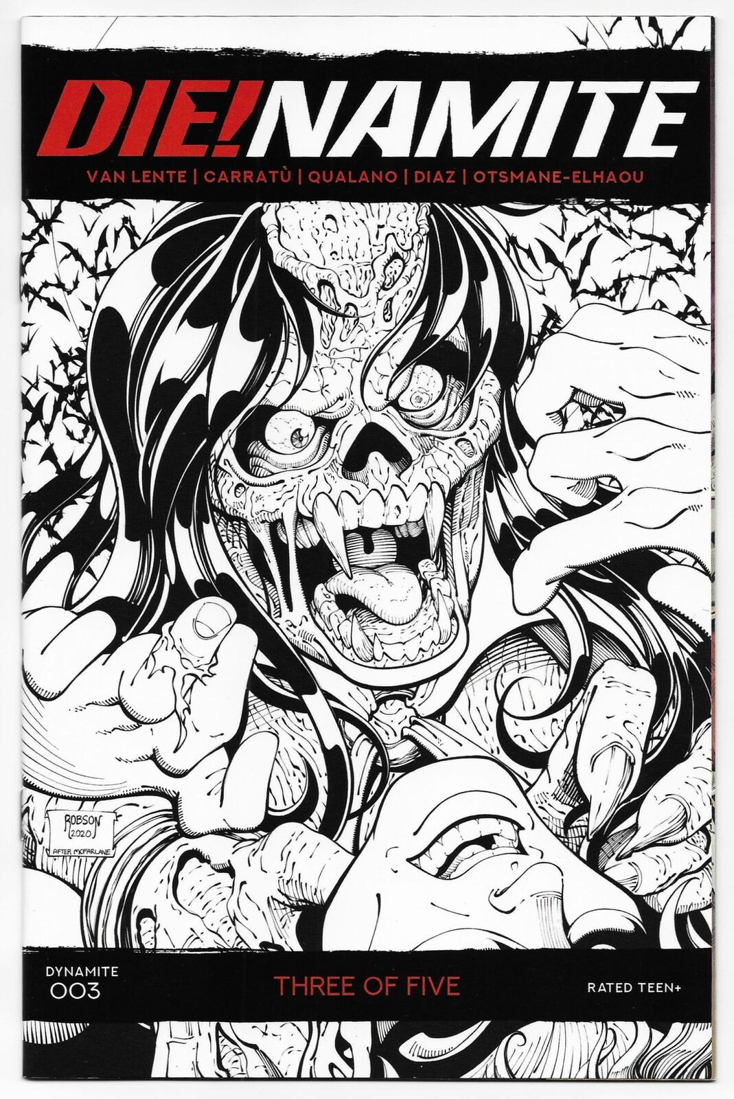 DIE!NAMITE #3 1:11 ROBSON B&W BONUS FOC INCV (12/16/2020)