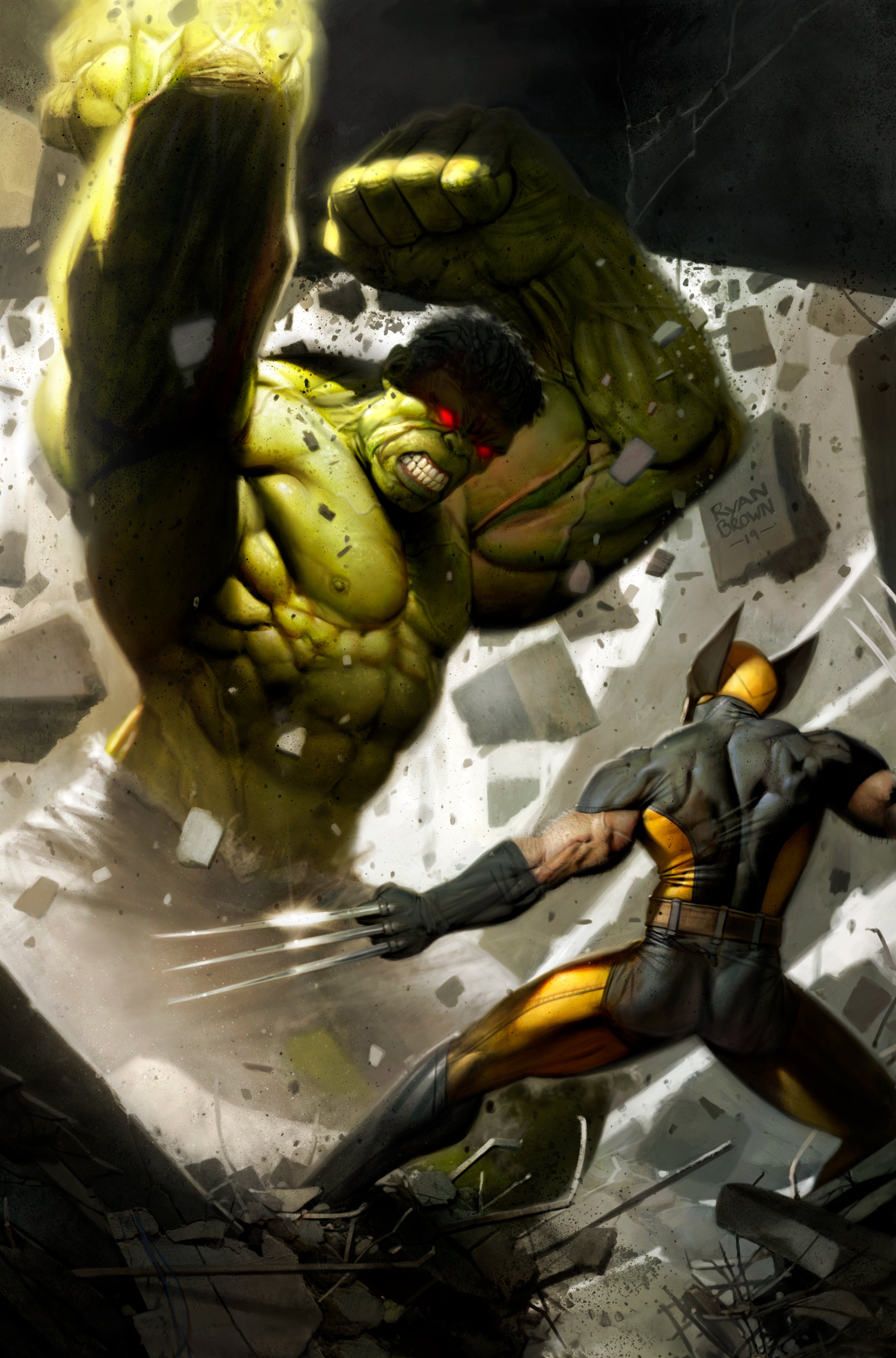 IMMORTAL HULK #16 UNKNOWN COMICS RYAN BROWN EXCLUSIVE VIRGIN 3RD PTG VAR 5/29/2019