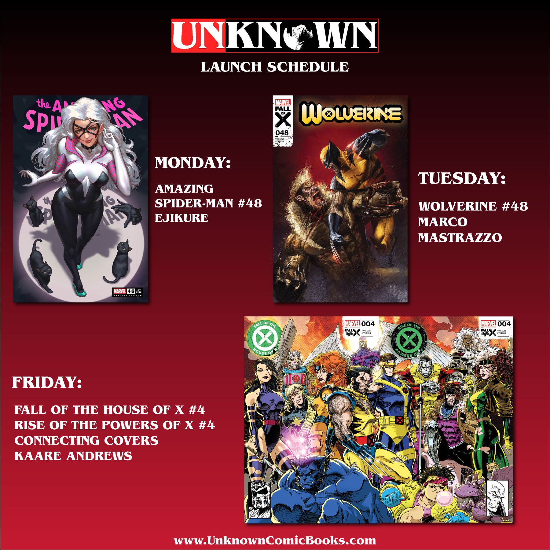 Unknown Comics Gears Up for Another Week of Exclusive Delights (March 18th-22nd)