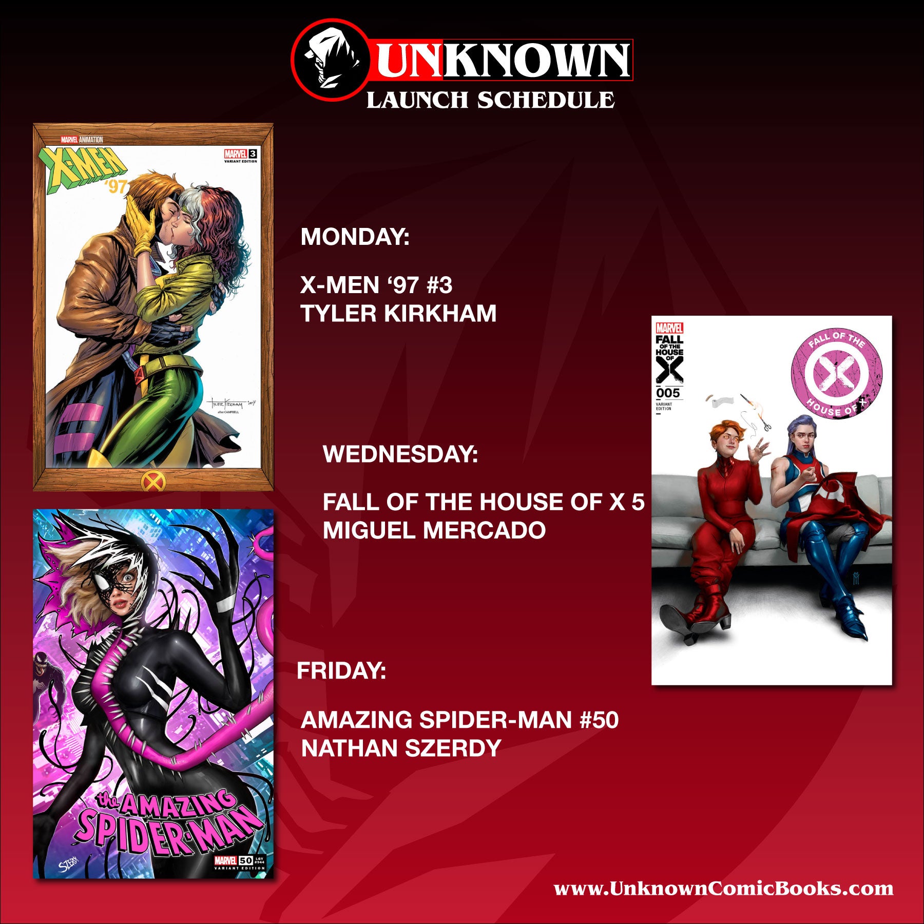 Unknown Comics Unveils Next Week's Must-Have Marvel Exclusives: Romance, Revelations, and a Venomized Twist!