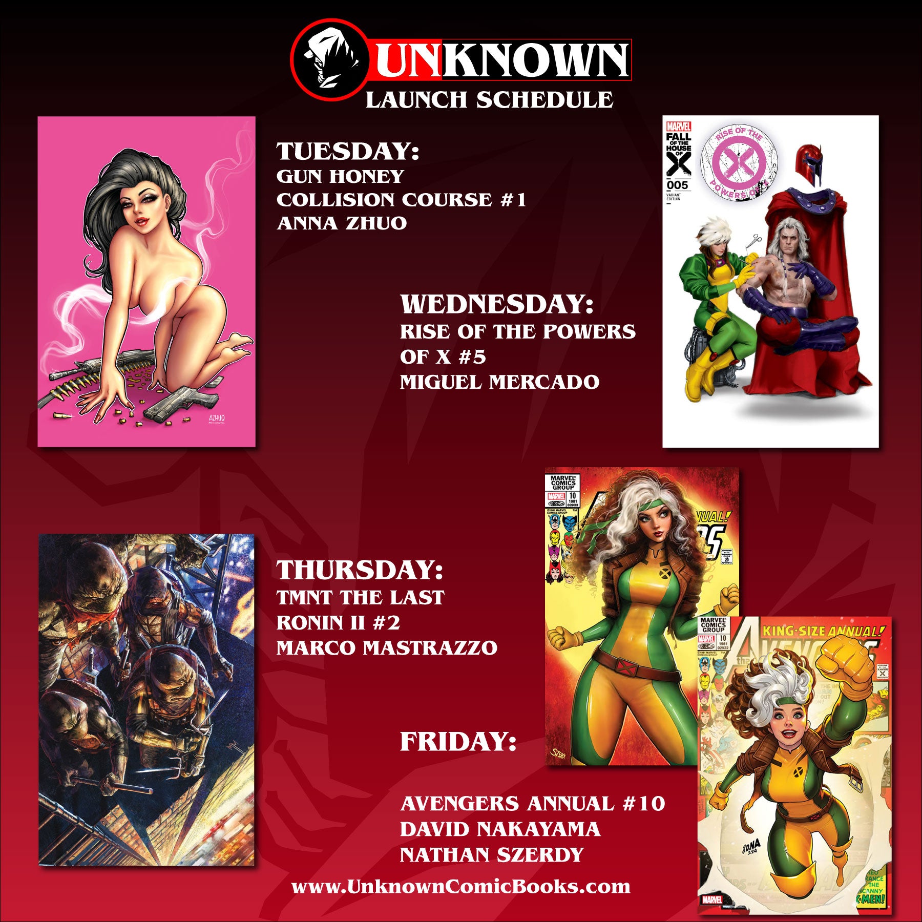Unknown Comics: Your Guide to a Comic-Filled Week
