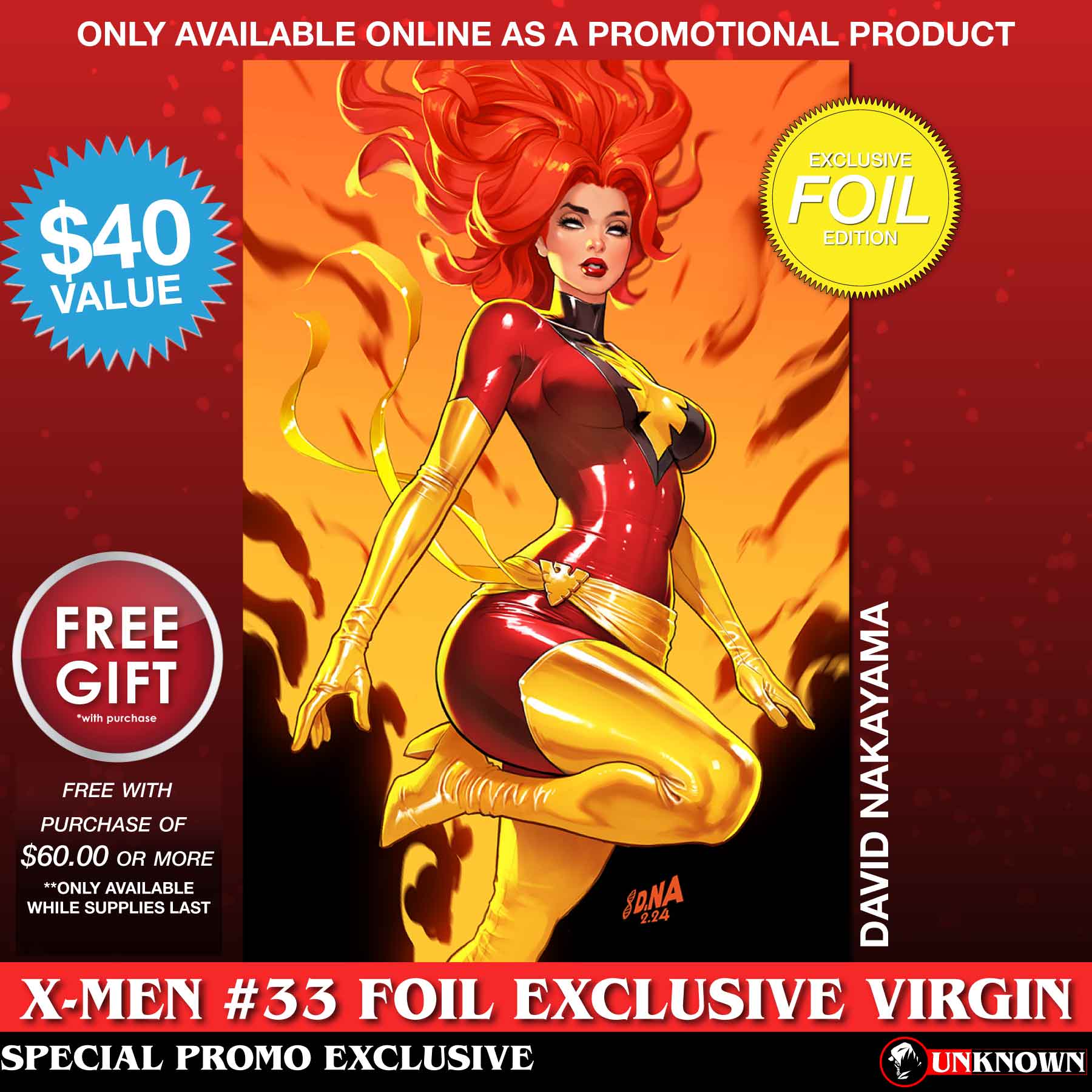 Unleash the Phoenix: Claim Your Free Dark Phoenix Variant with Unknown Comics!