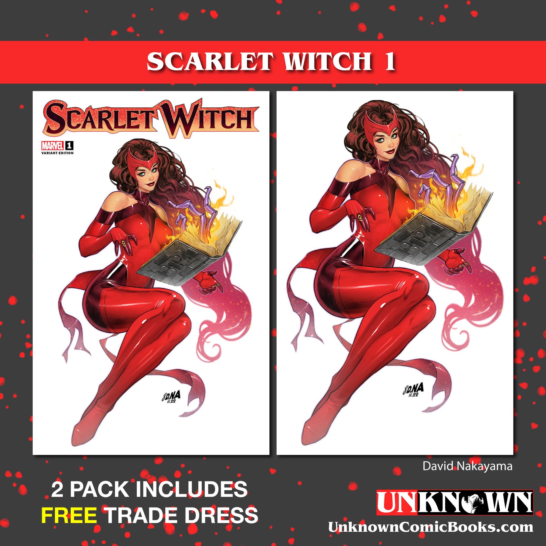 SCARLET WITCH #1 DAVID NAKAYAMA Unknown 616 Comics Virgin Variant